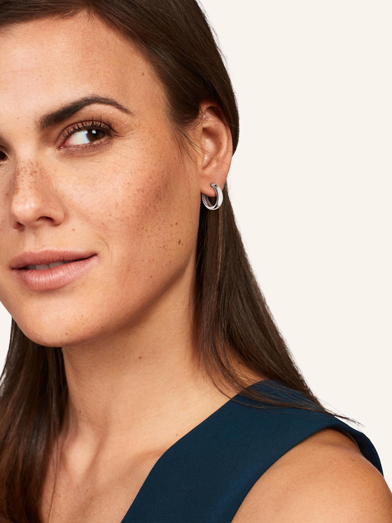 WEMPE Fine Jewelry Creole BASICS: WEISSGOLD