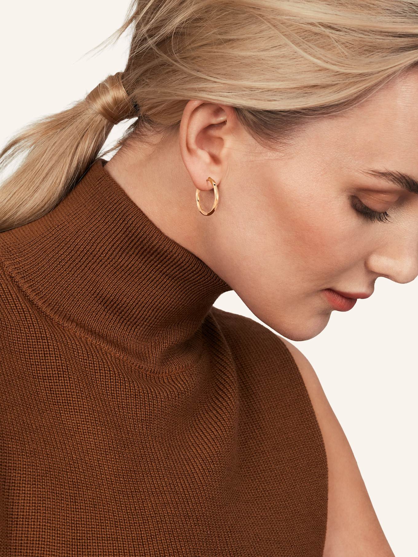 WEMPE Fine Jewelry Creolen TWIST: ROSÉGOLD