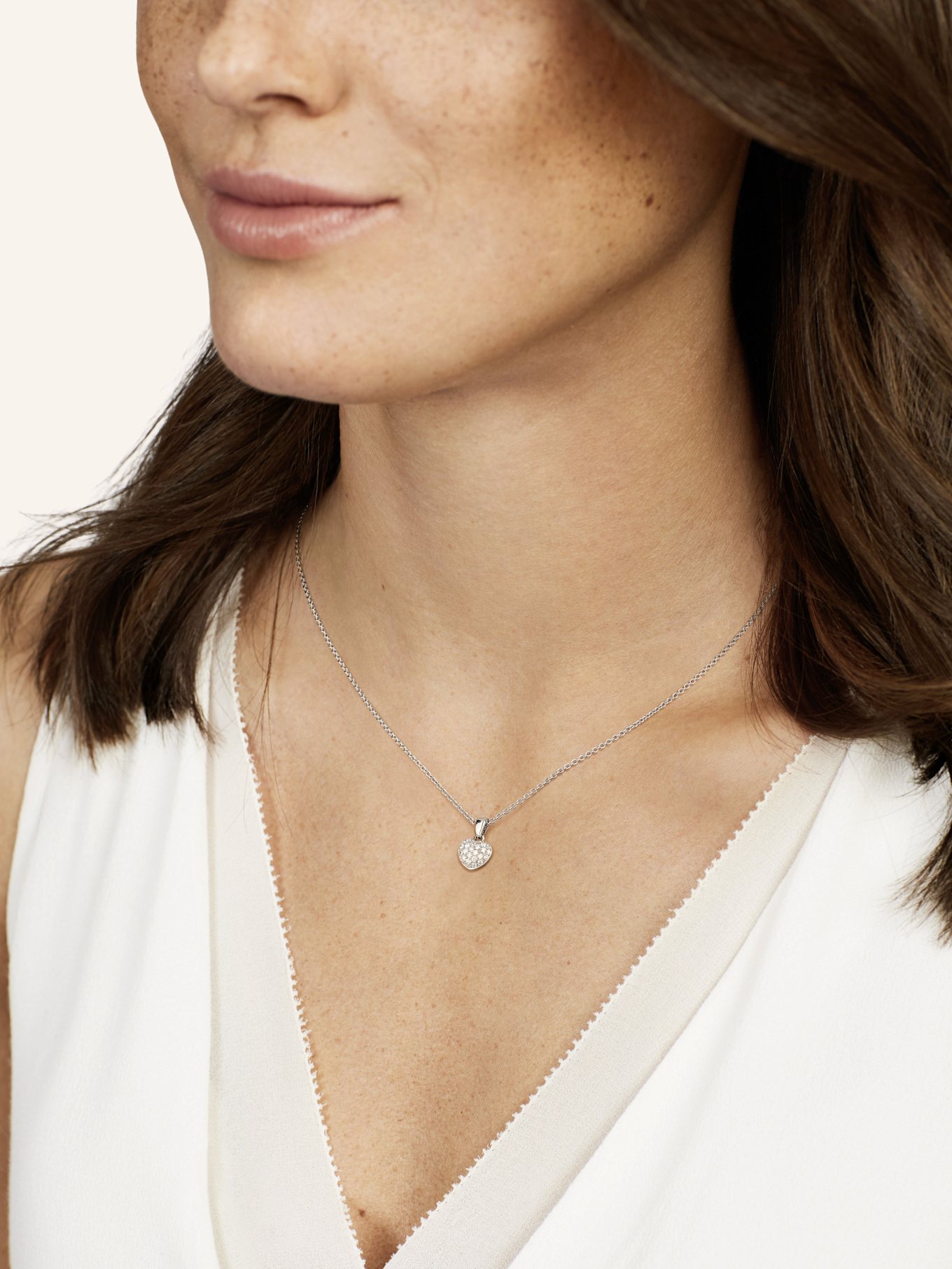 WEMPE Fine Jewelry Anhänger BASICS: WEISSGOLD