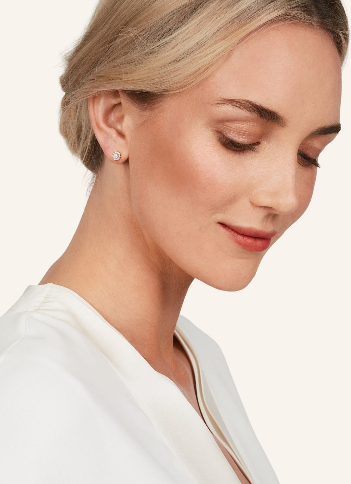 WEMPE BY KIM Ohrringe KRONE XS: ROSÉGOLD