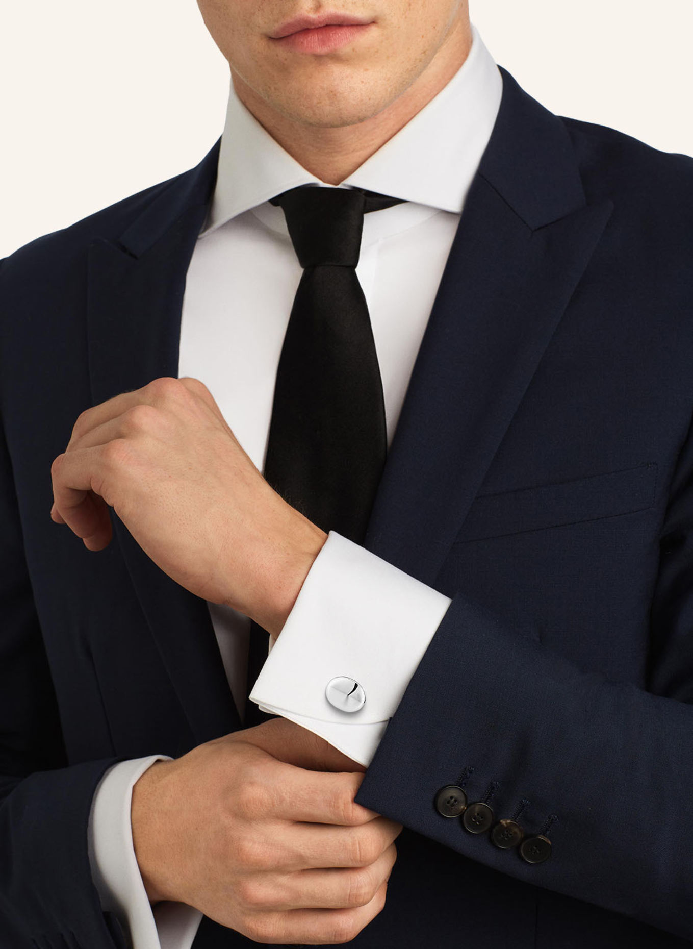 WEMPE Fine Jewelry Manschettenknöpfe BASICS: SILBER