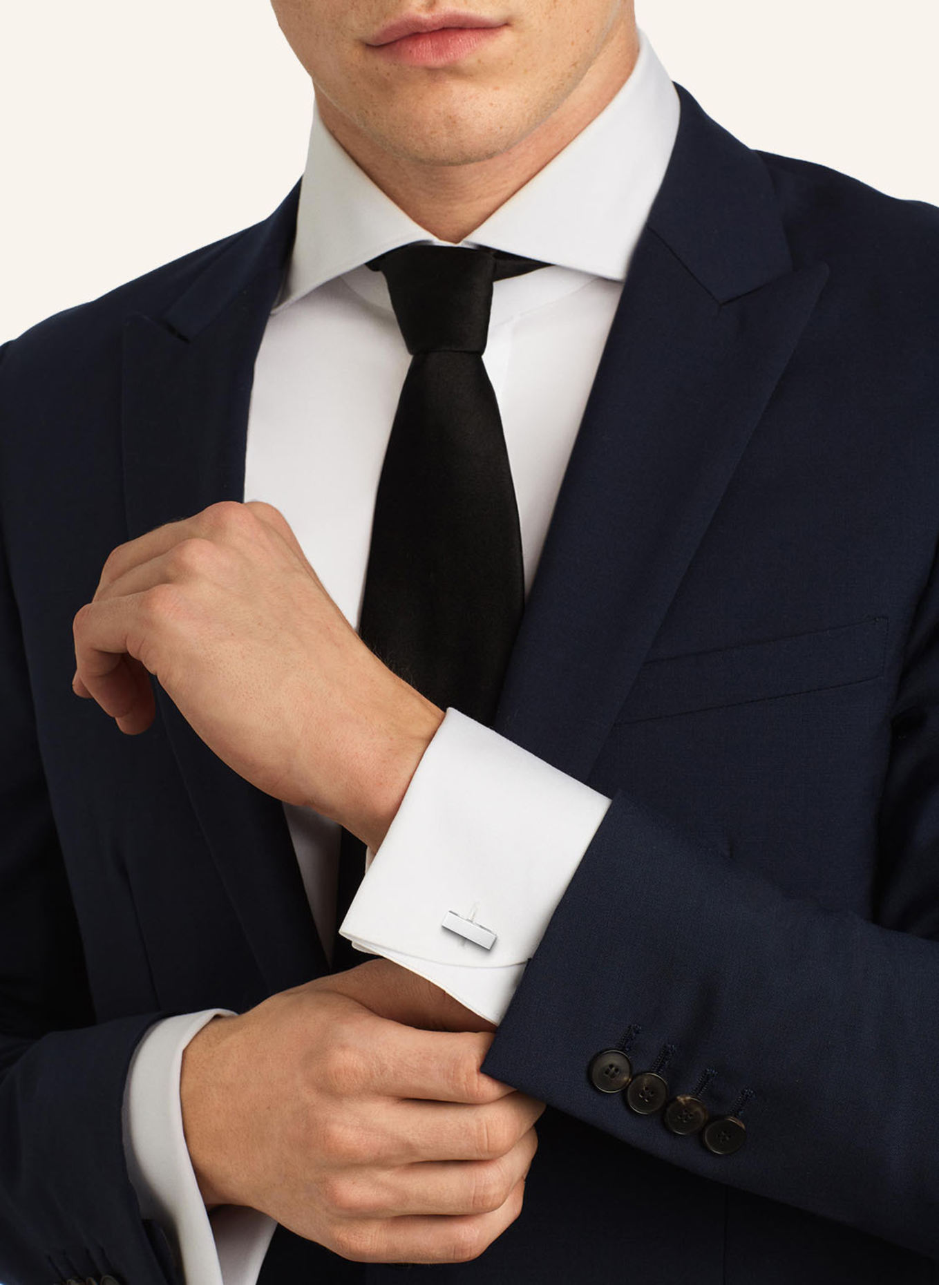 WEMPE Fine Jewelry Manschettenknöpfe BASICS: SILBER