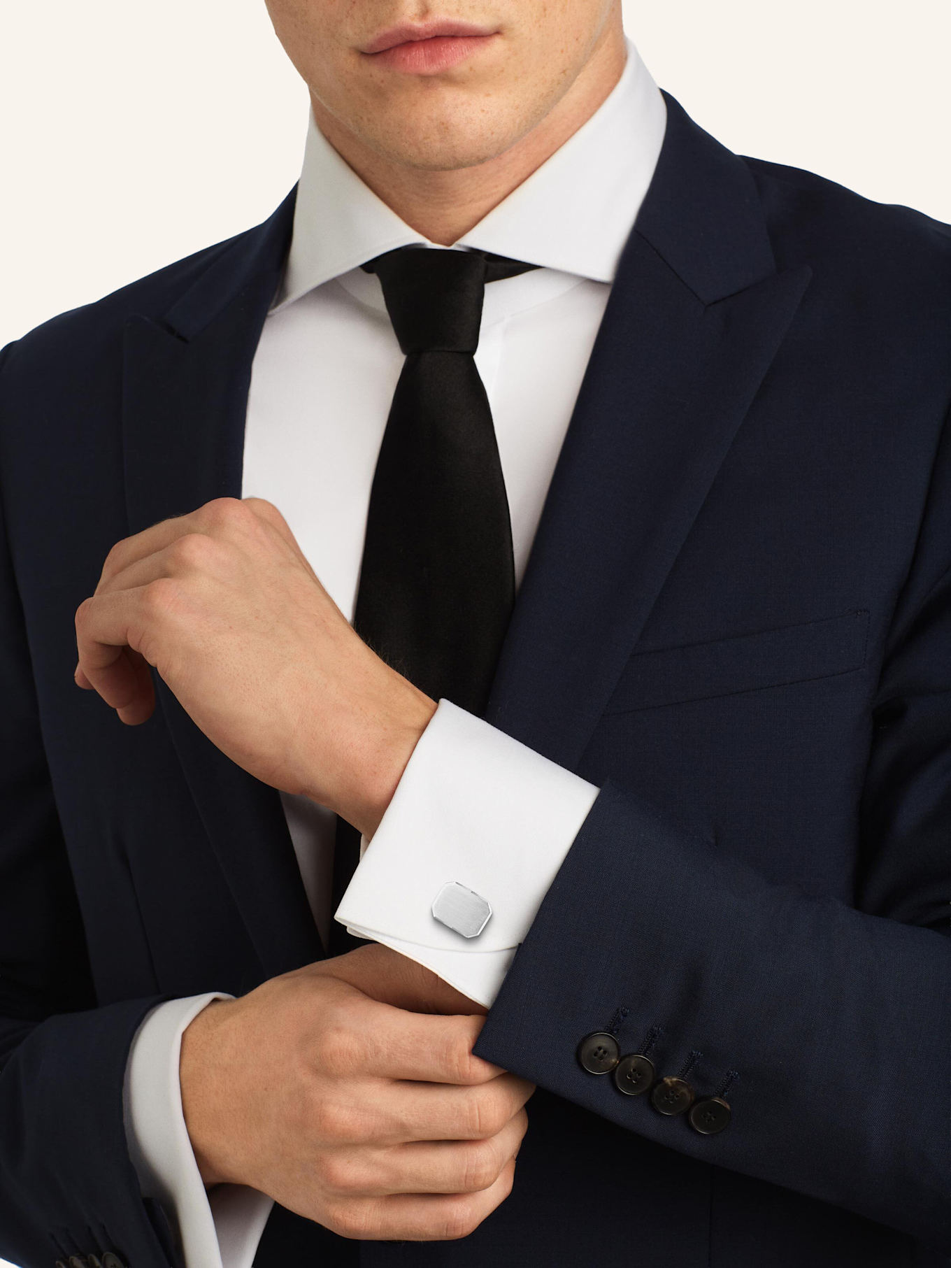 WEMPE Fine Jewelry Manschettenknöpfe BASICS: SILBER