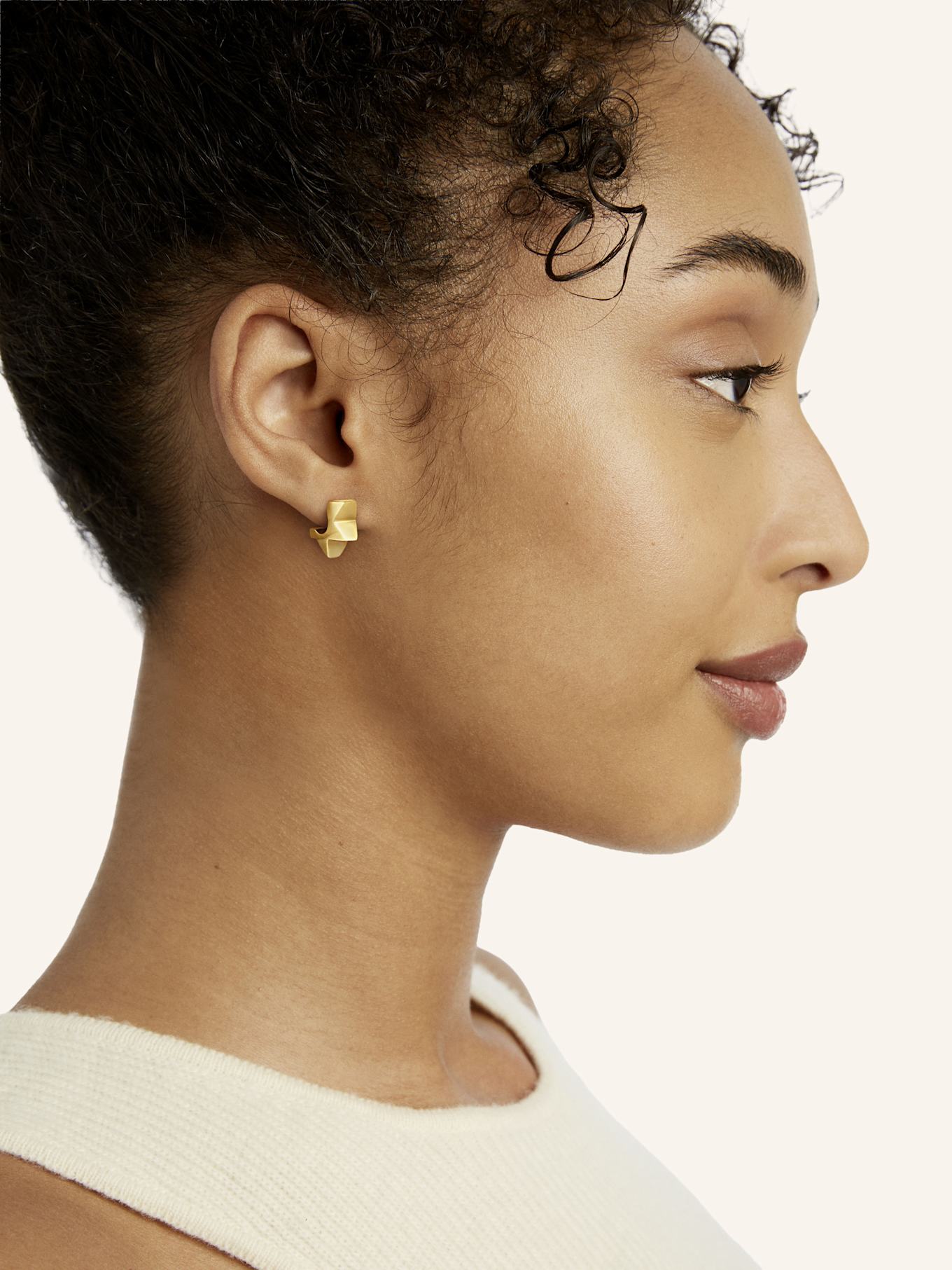 WEMPE Fine Jewelry Creole TWIST: GOLD