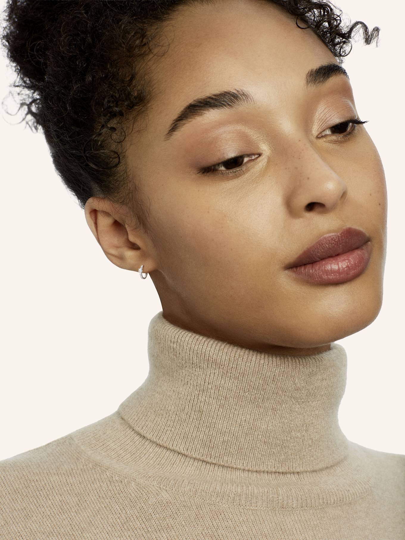 WEMPE Fine Jewelry Creole MINIMALISM: WEISSGOLD