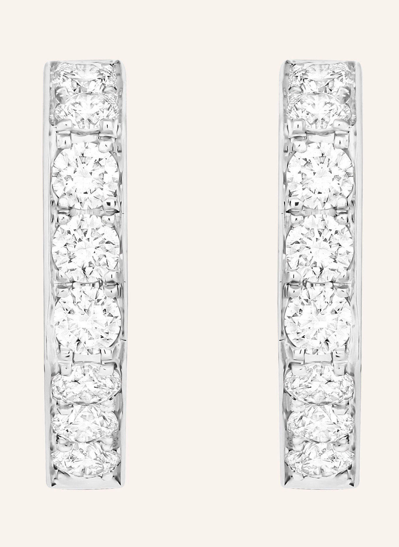 WEMPE Fine Jewelry Creole TWIST: WEISSGOLD