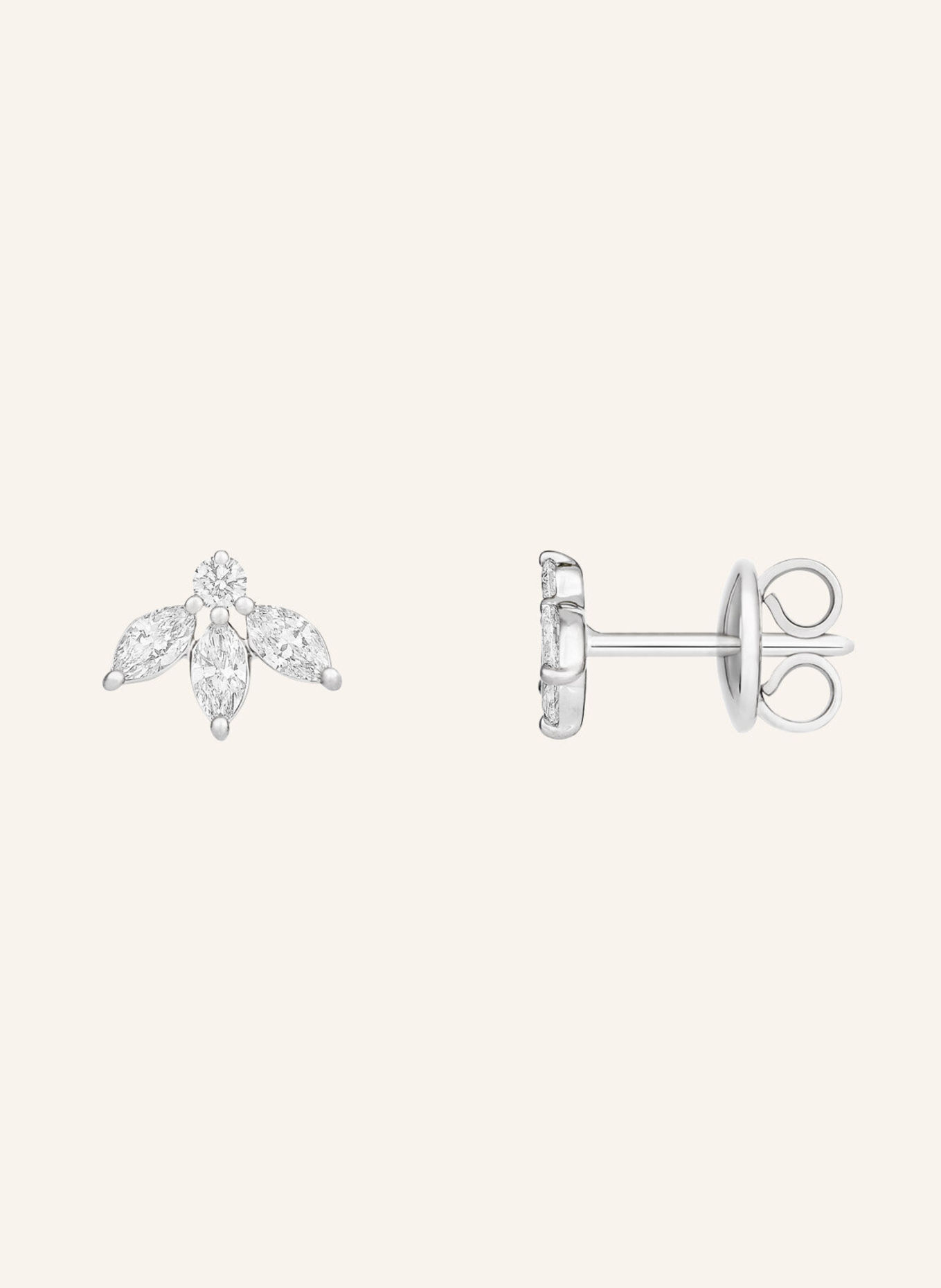 WEMPE Fine Jewelry Ohrstecker Minimalism: WEISSGOLD