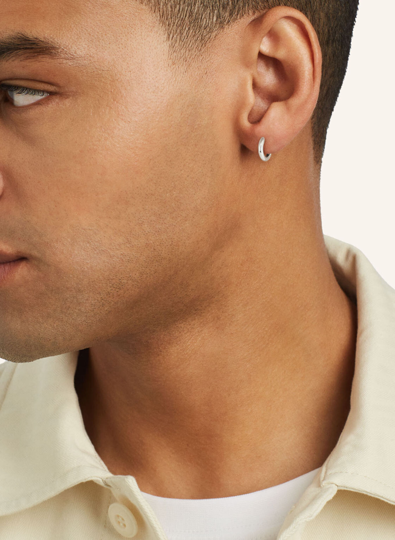 WEMPE Fine Jewelry Creole MINIMALISNM: WEISSGOLD