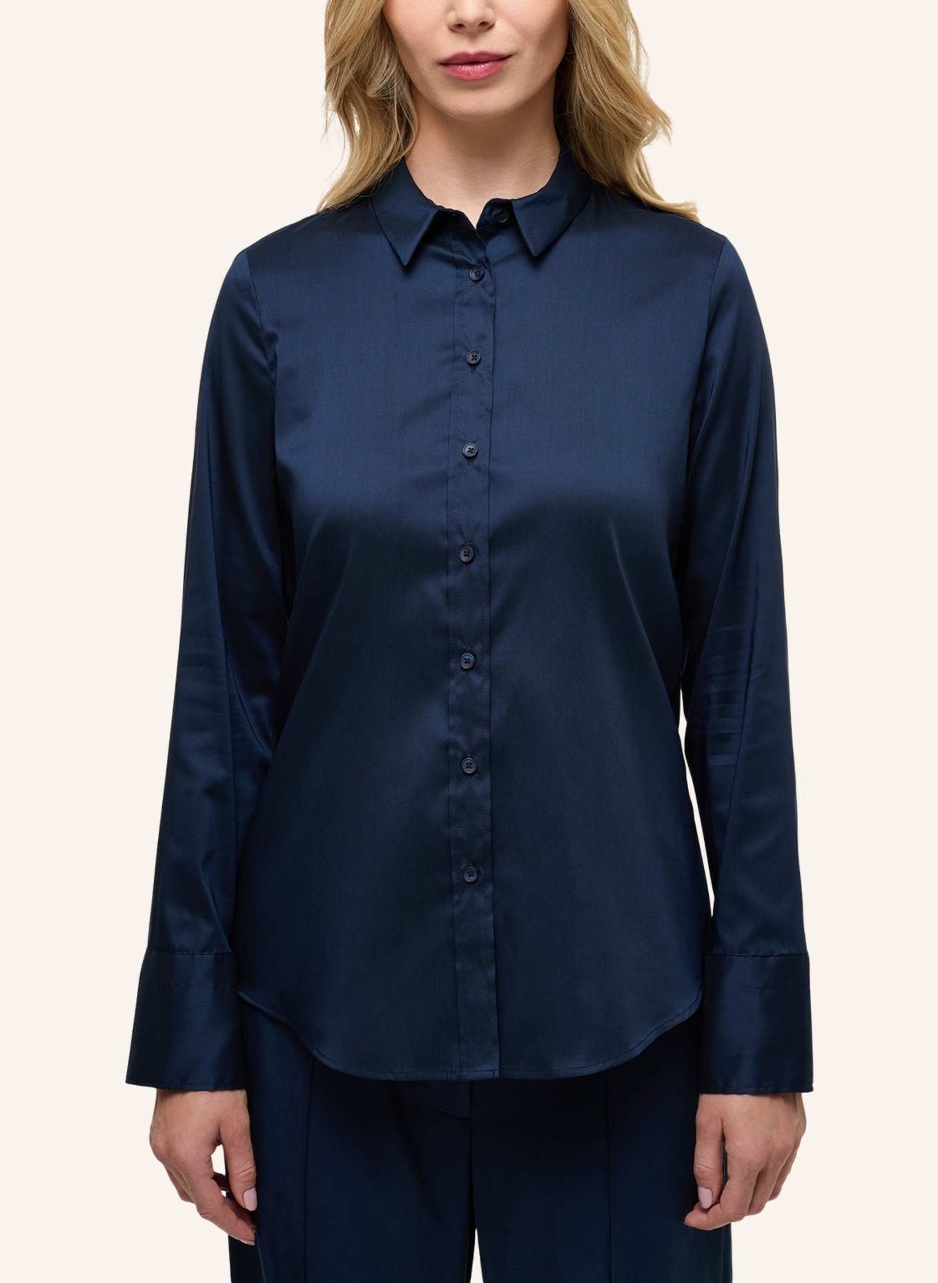 ETERNA Bluse FITTED, Farbe: BLAU (Bild 5)