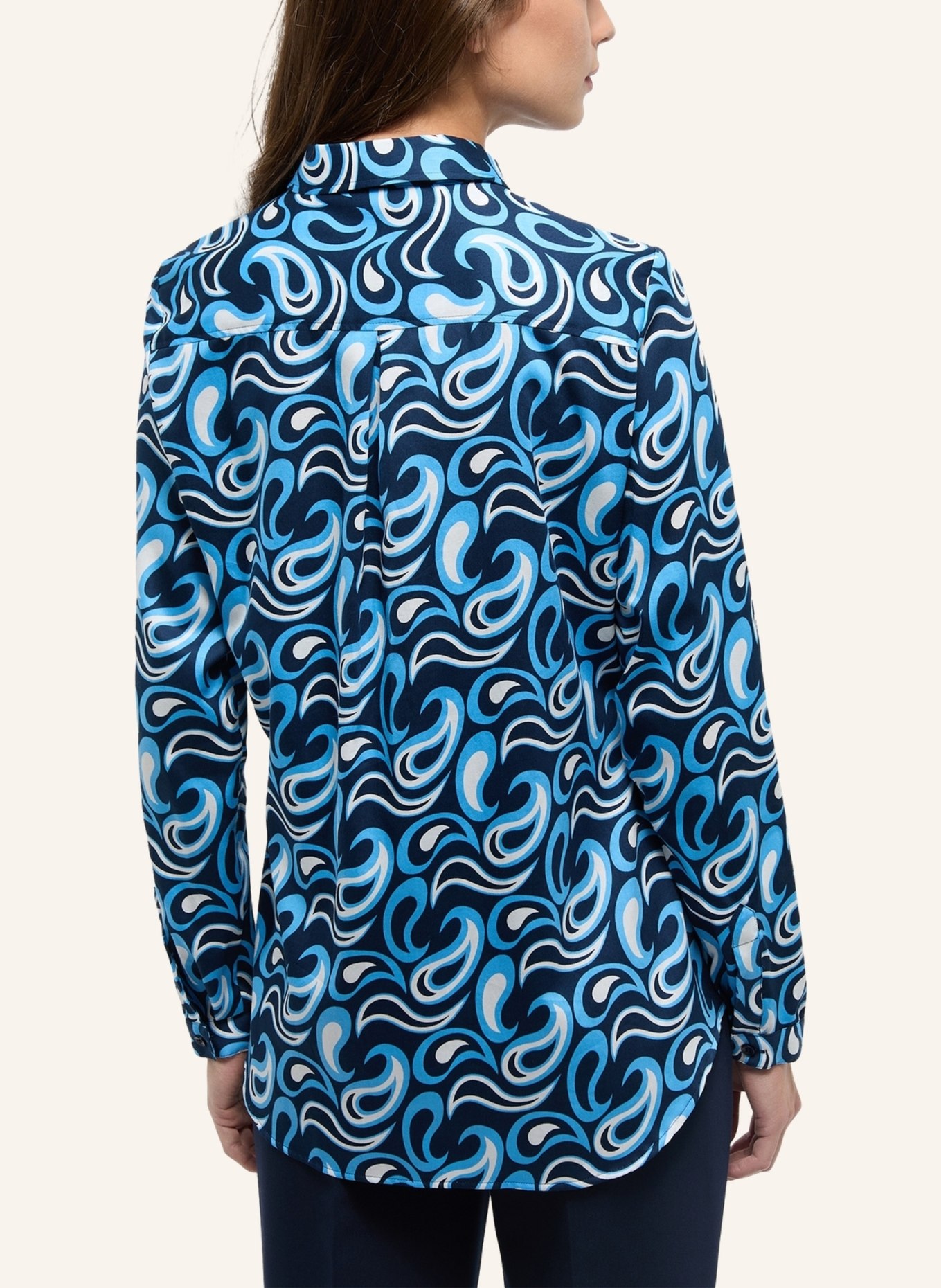ETERNA Bluse REGULAR FIT in blau