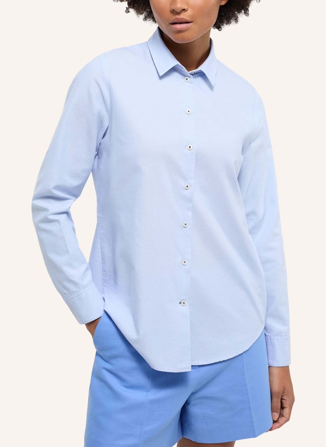 ETERNA Bluse REGULAR FIT, Farbe: HELLBLAU (Bild 5)