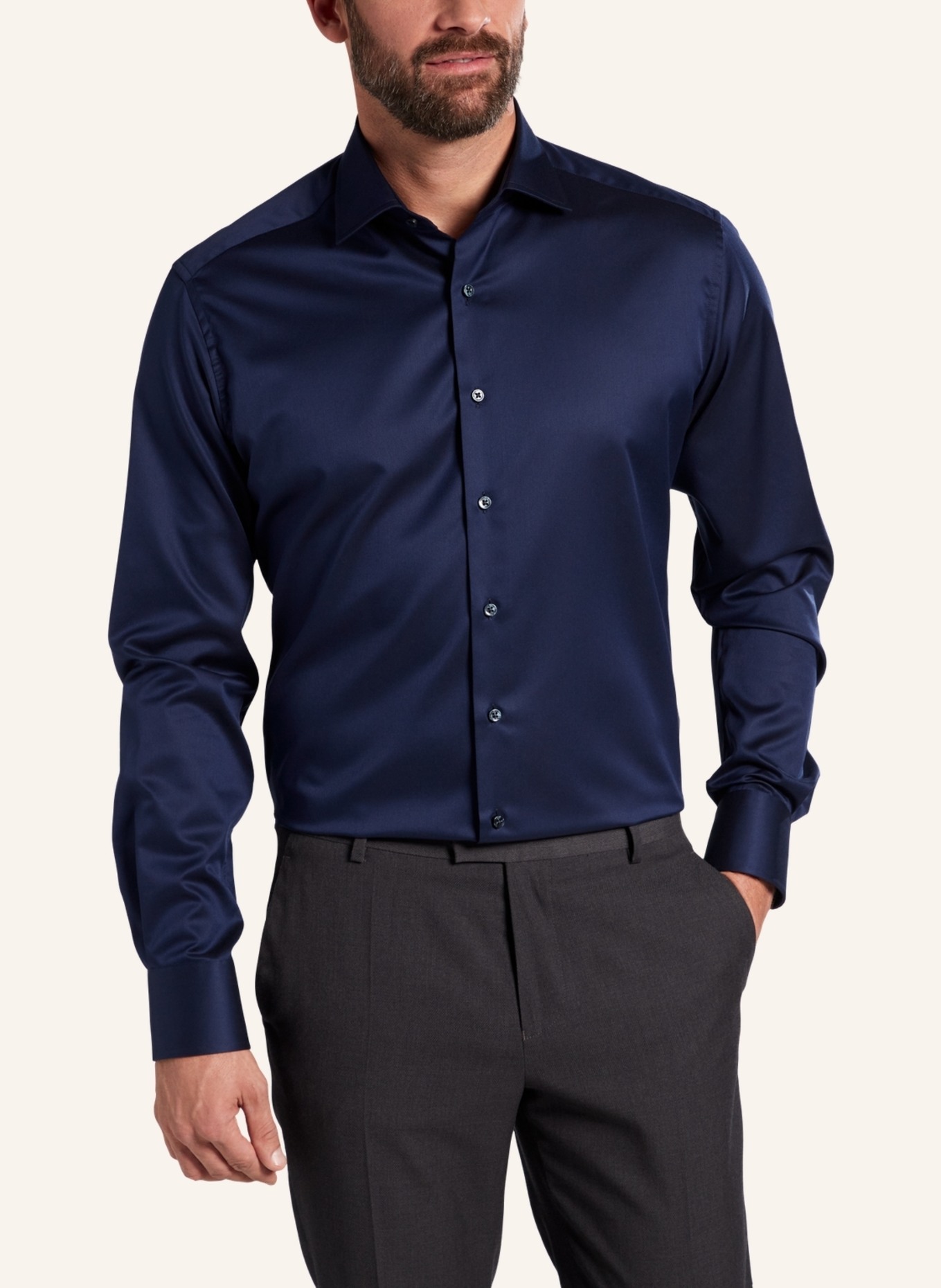 1863 by ETERNA Hemd Modern Fit: BLAU