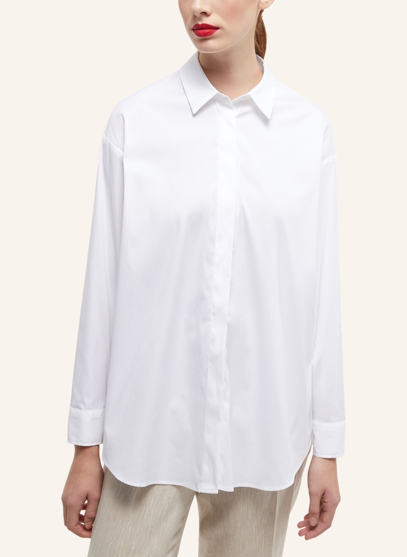 OVERSIZE in Bluse FIT weiss ETERNA