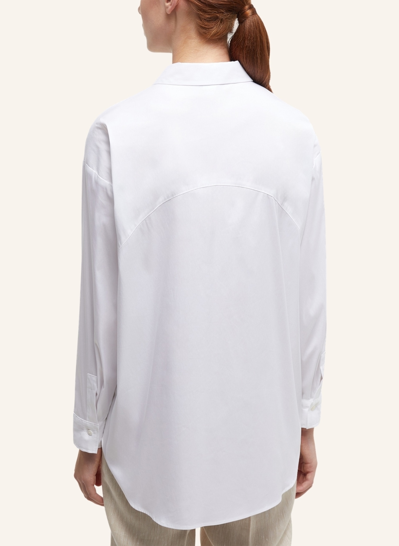 ETERNA Bluse OVERSIZE weiss FIT in