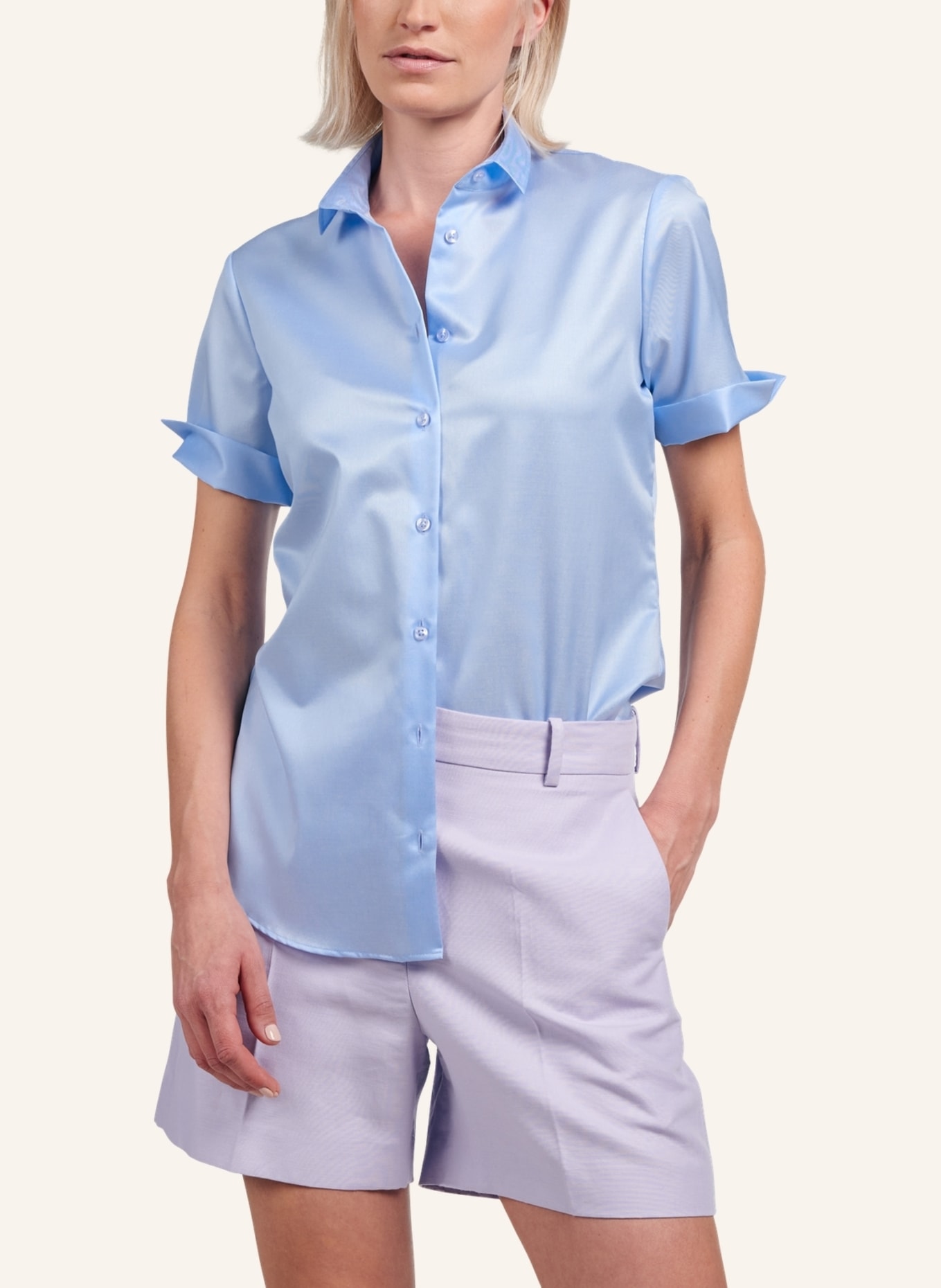 ETERNA Bluse REGULAR FIT, Farbe: HELLBLAU (Bild 4)