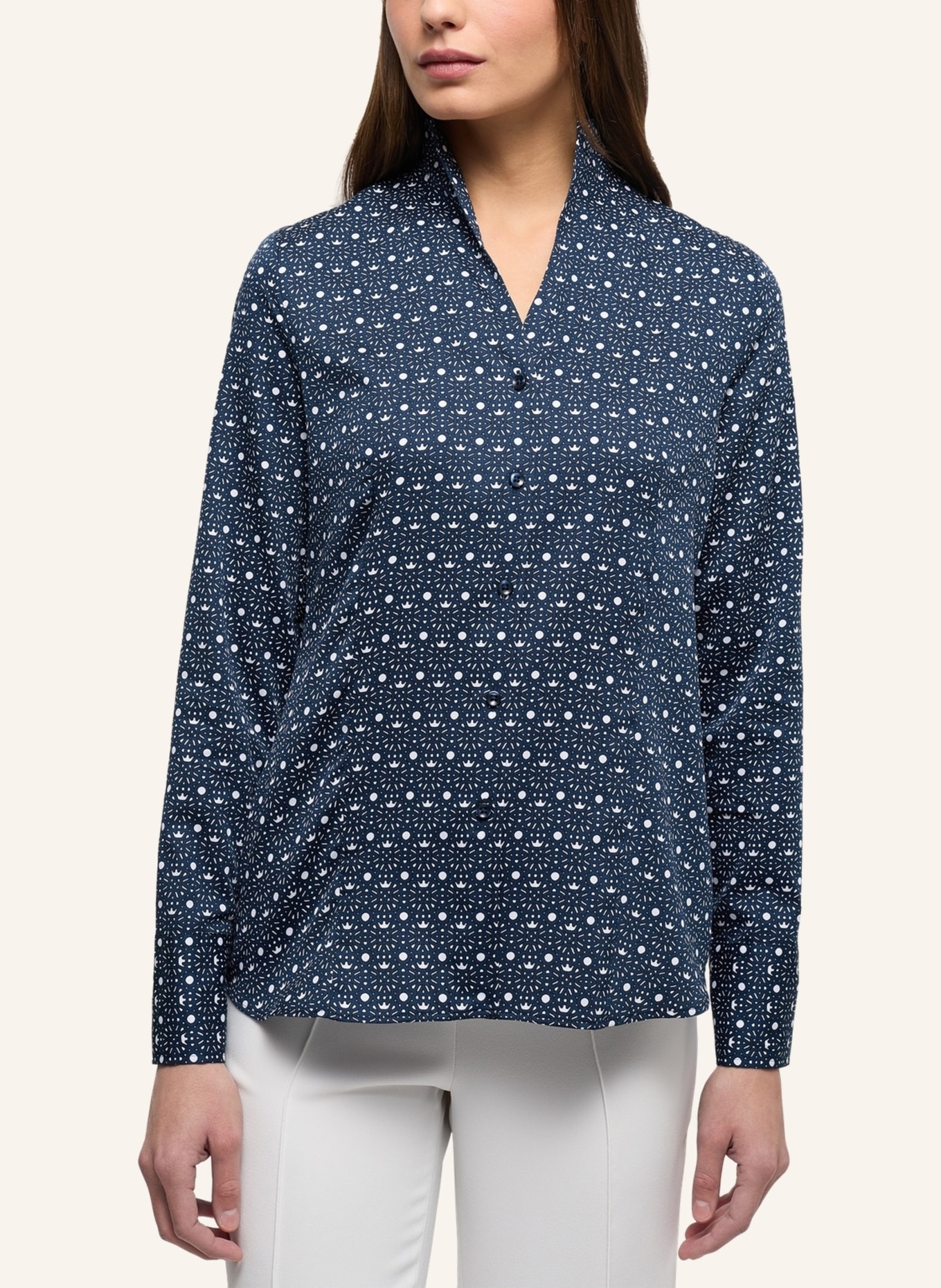 ETERNA Bluse REGULAR FIT, Farbe: BLAU (Bild 4)
