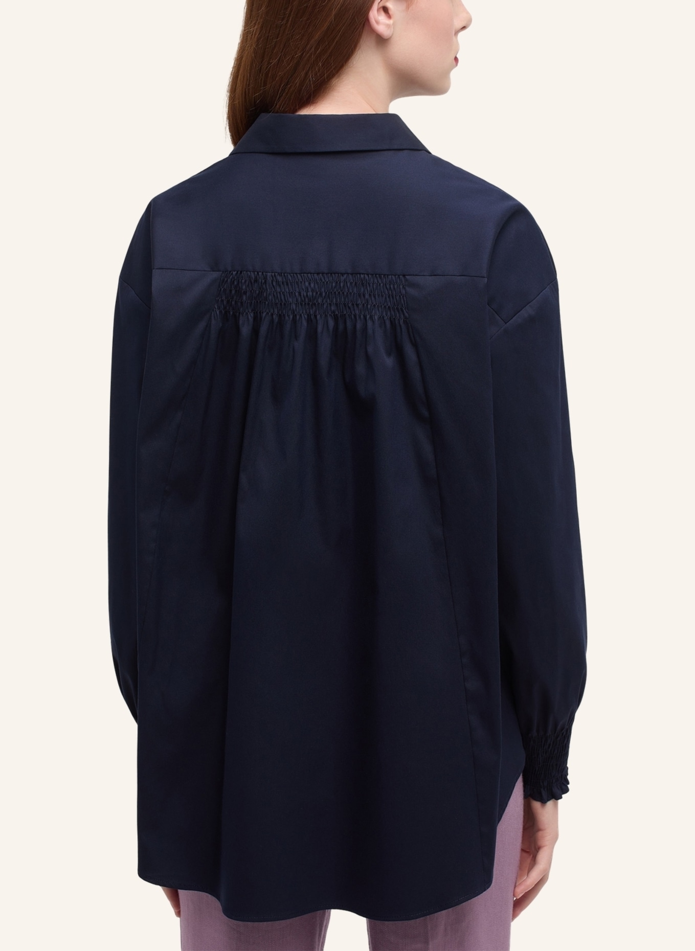ETERNA Bluse OVERSIZE FIT, Farbe: DUNKELBLAU (Bild 2)