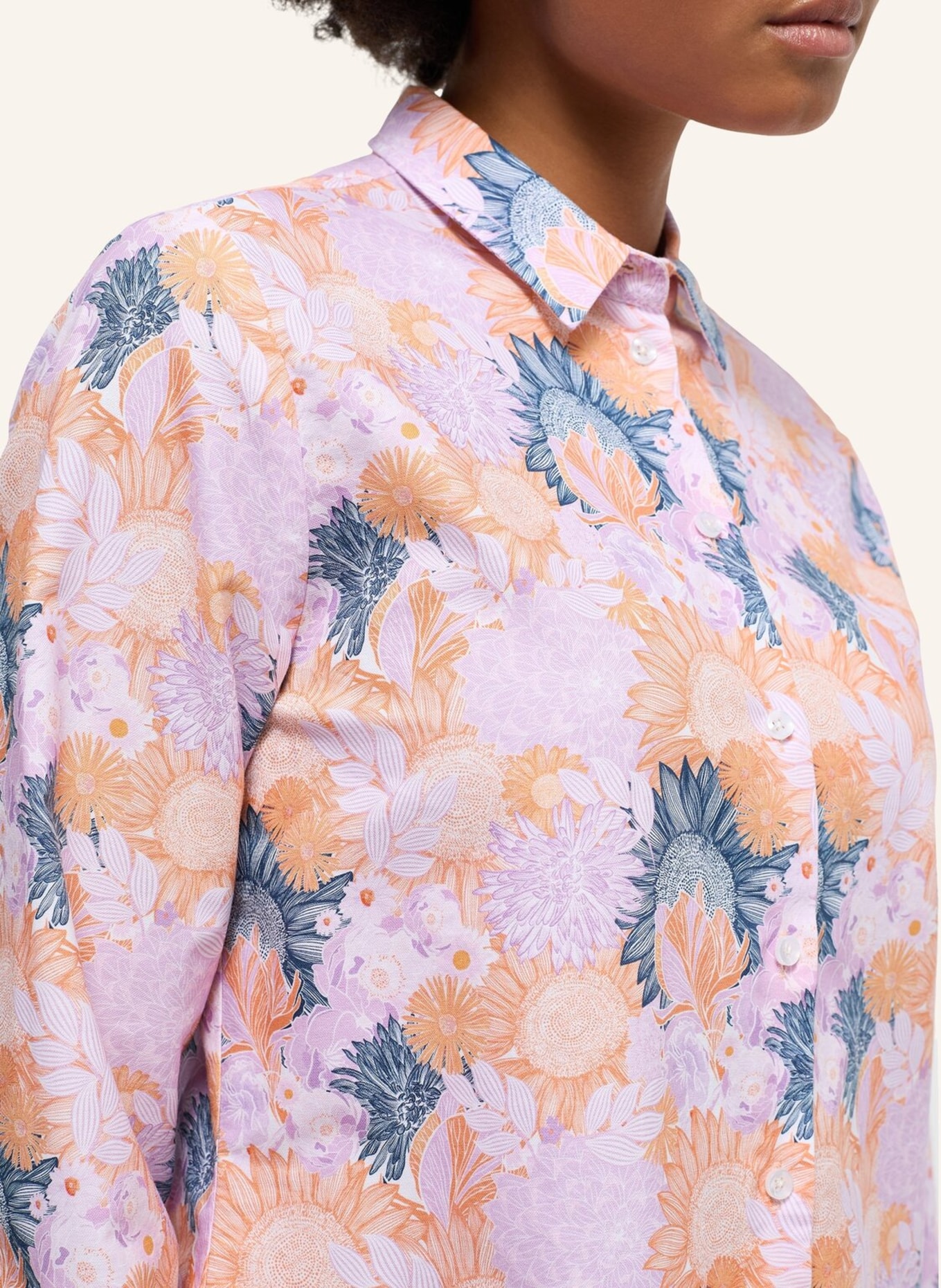 ETERNA Bluse REGULAR FIT, Farbe: ORANGE (Bild 3)