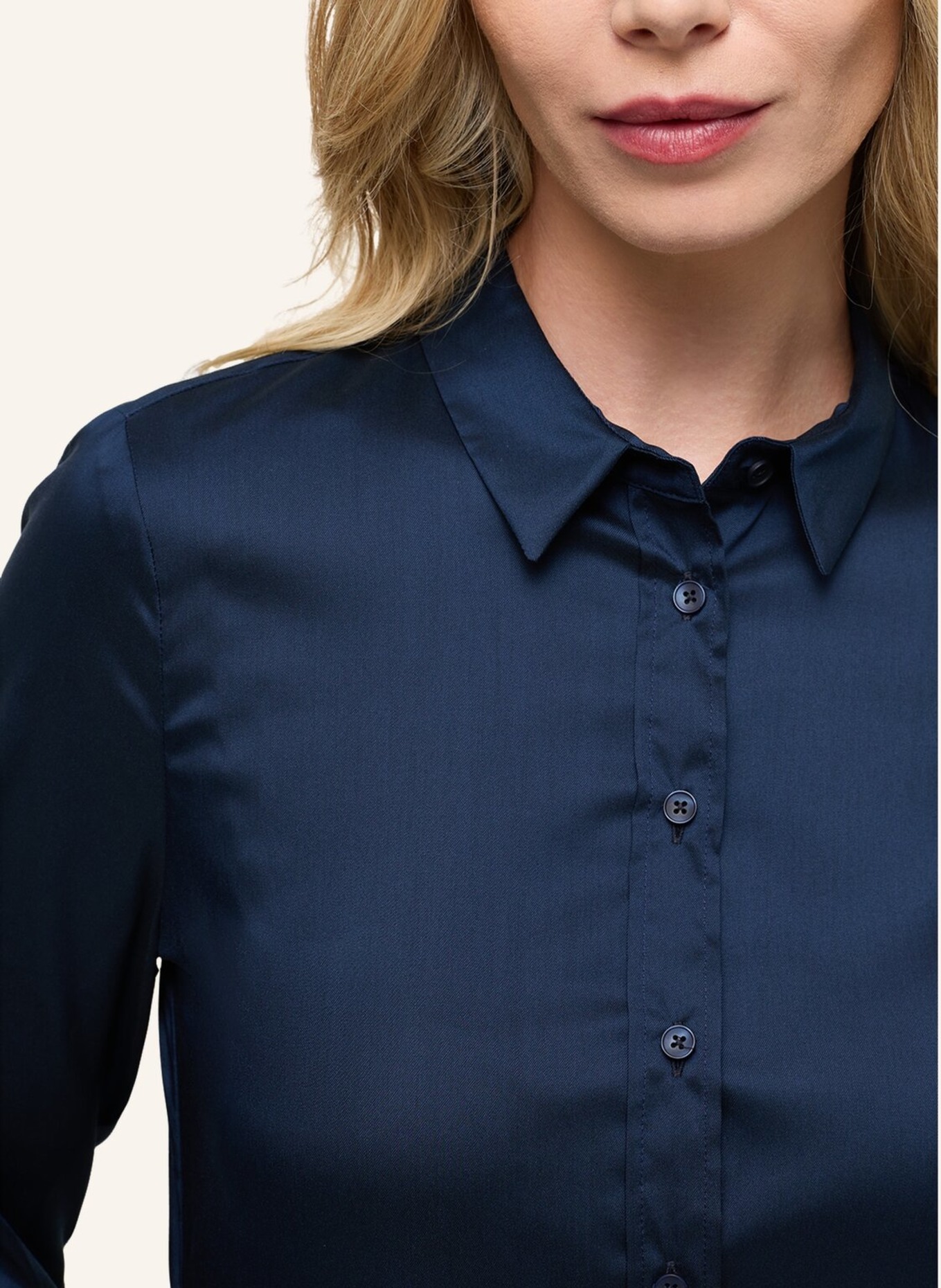 ETERNA Bluse FITTED, Farbe: BLAU (Bild 3)