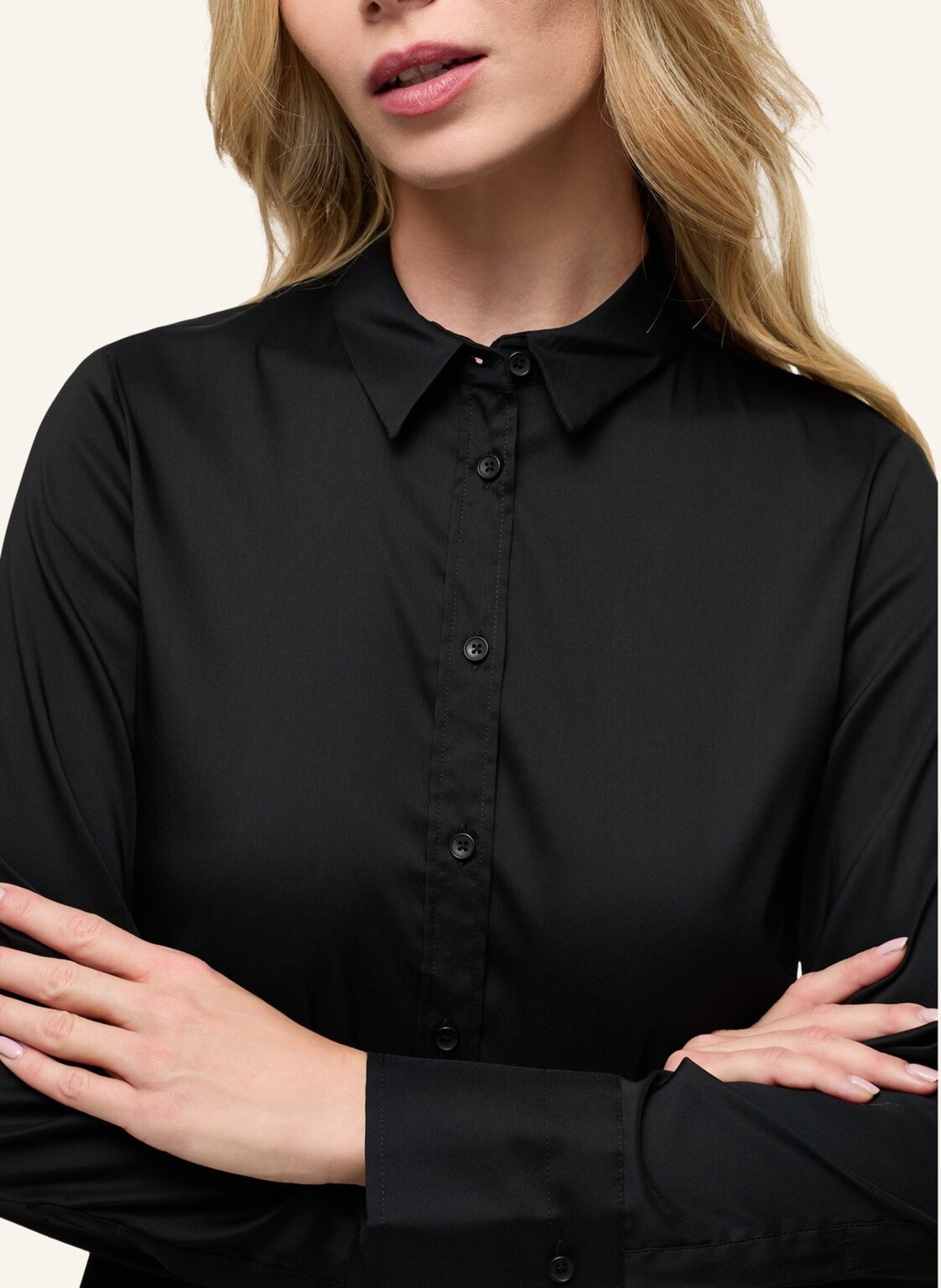 ETERNA Hemdbluse: SCHWARZ