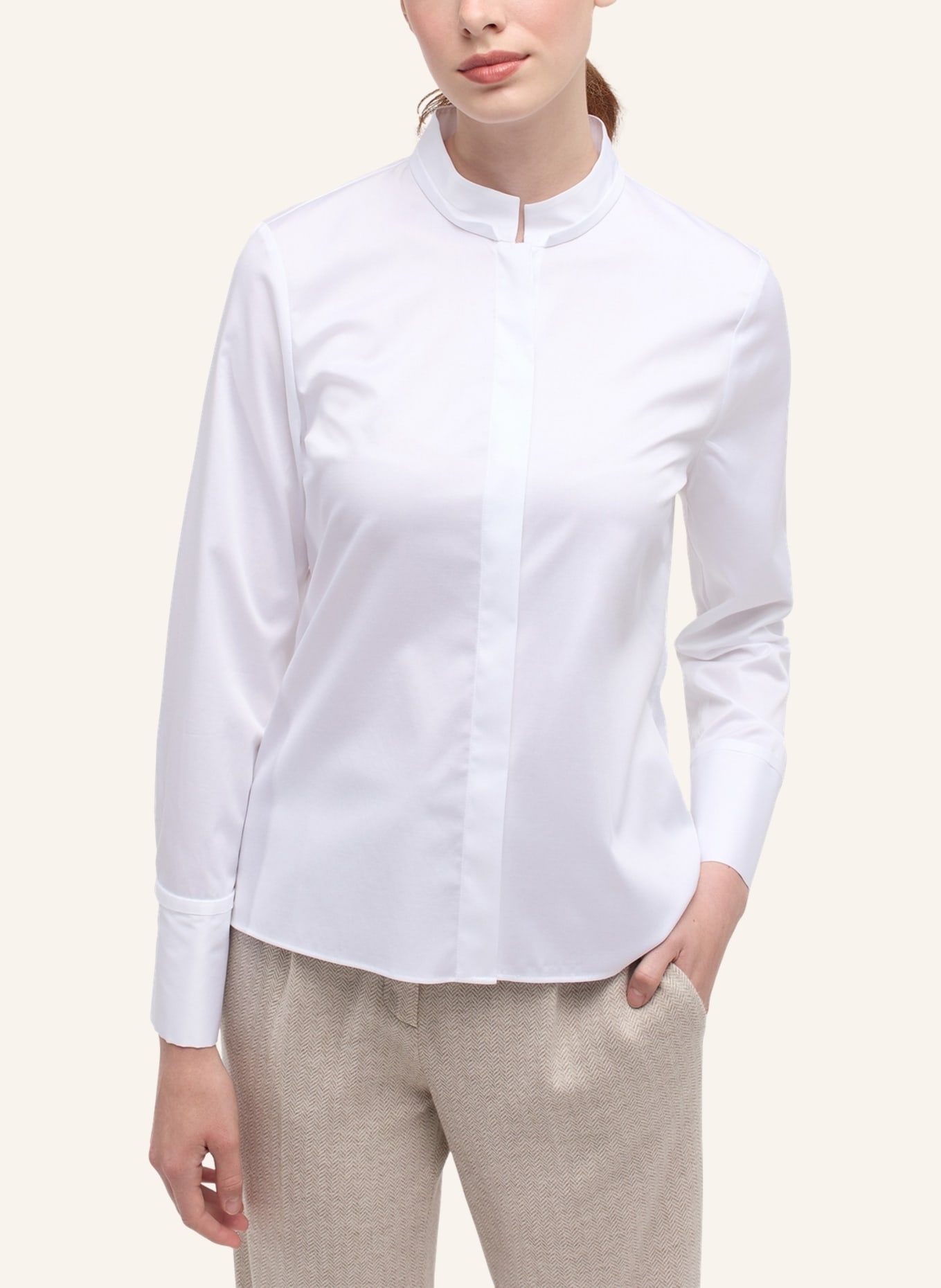 ETERNA Bluse FITTED, Farbe: WEISS (Bild 5)