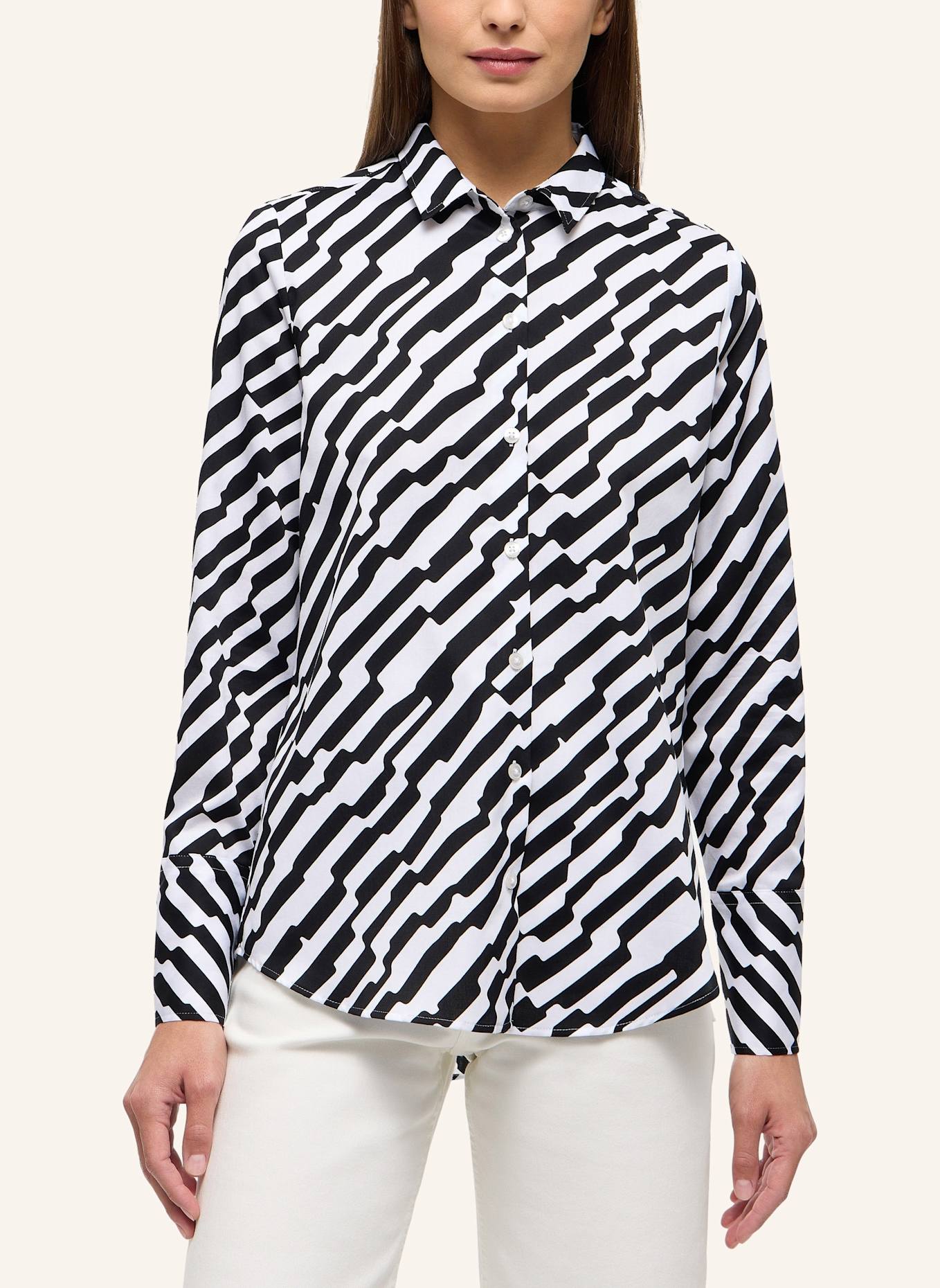 ETERNA Bluse REGULAR FIT: SCHWARZ