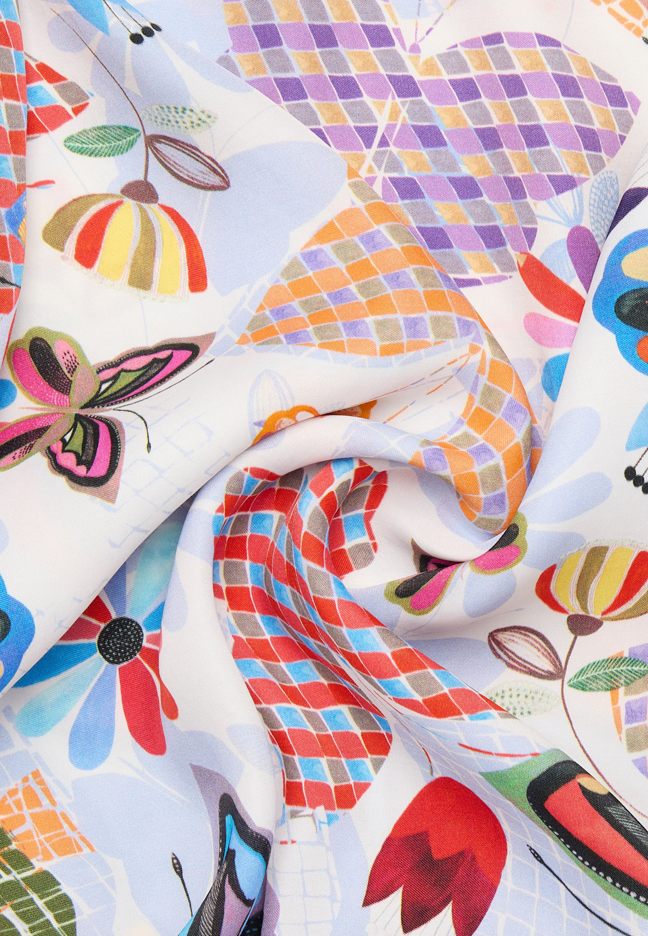 ETERNA Bluse LOOSE FIT: HELLBLAU