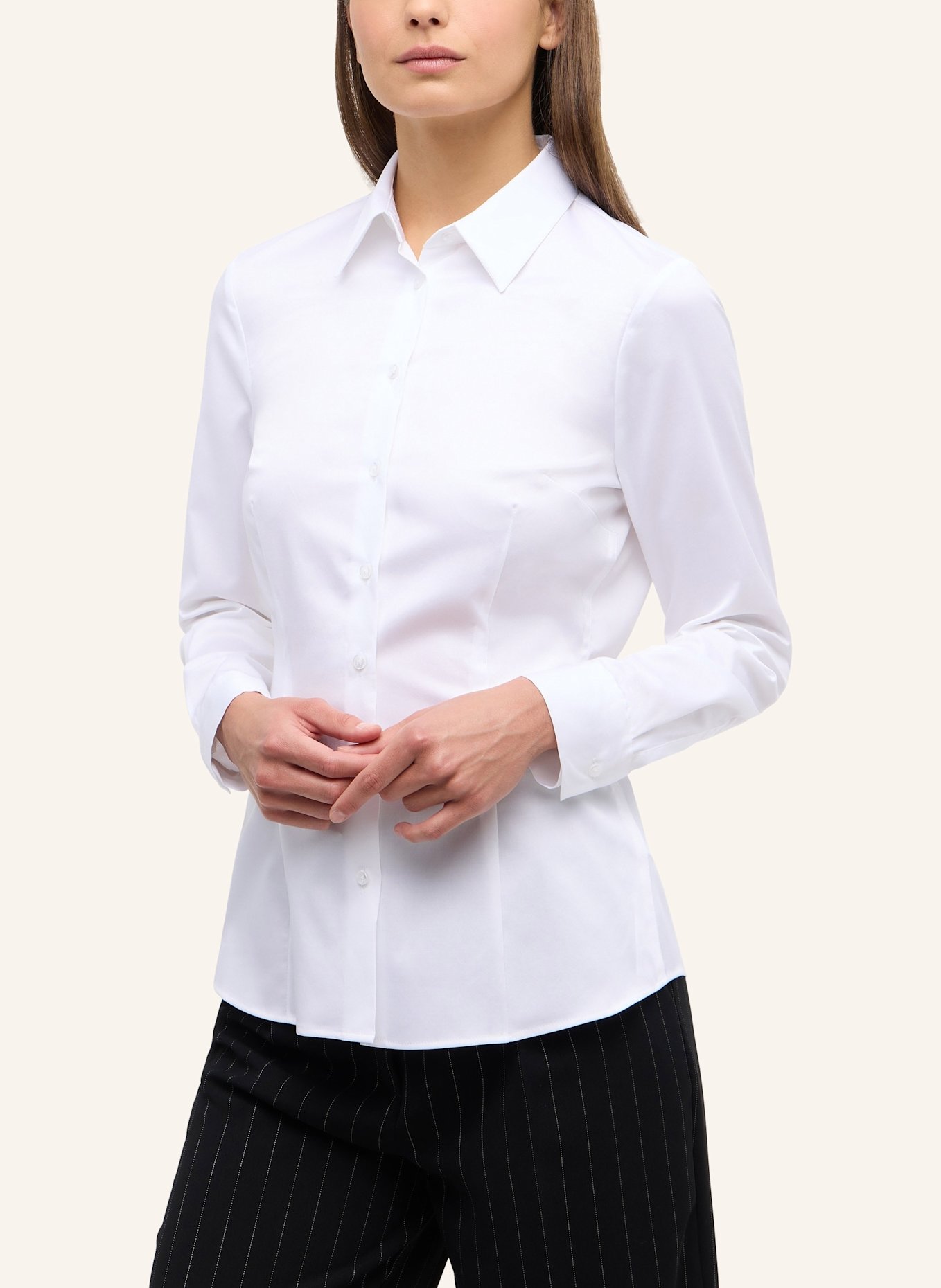 ETERNA Bluse FITTED, Farbe: WEISS (Bild 5)