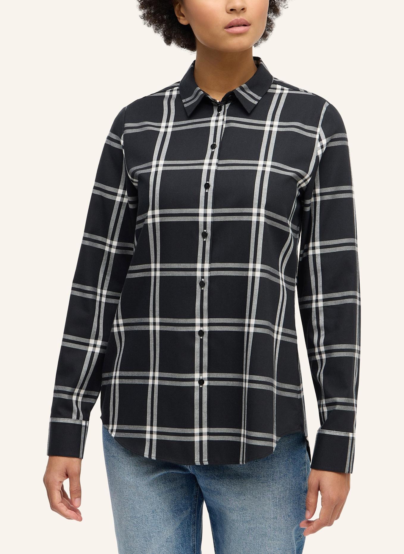 ETERNA Bluse REGULAR FIT: SCHWARZ