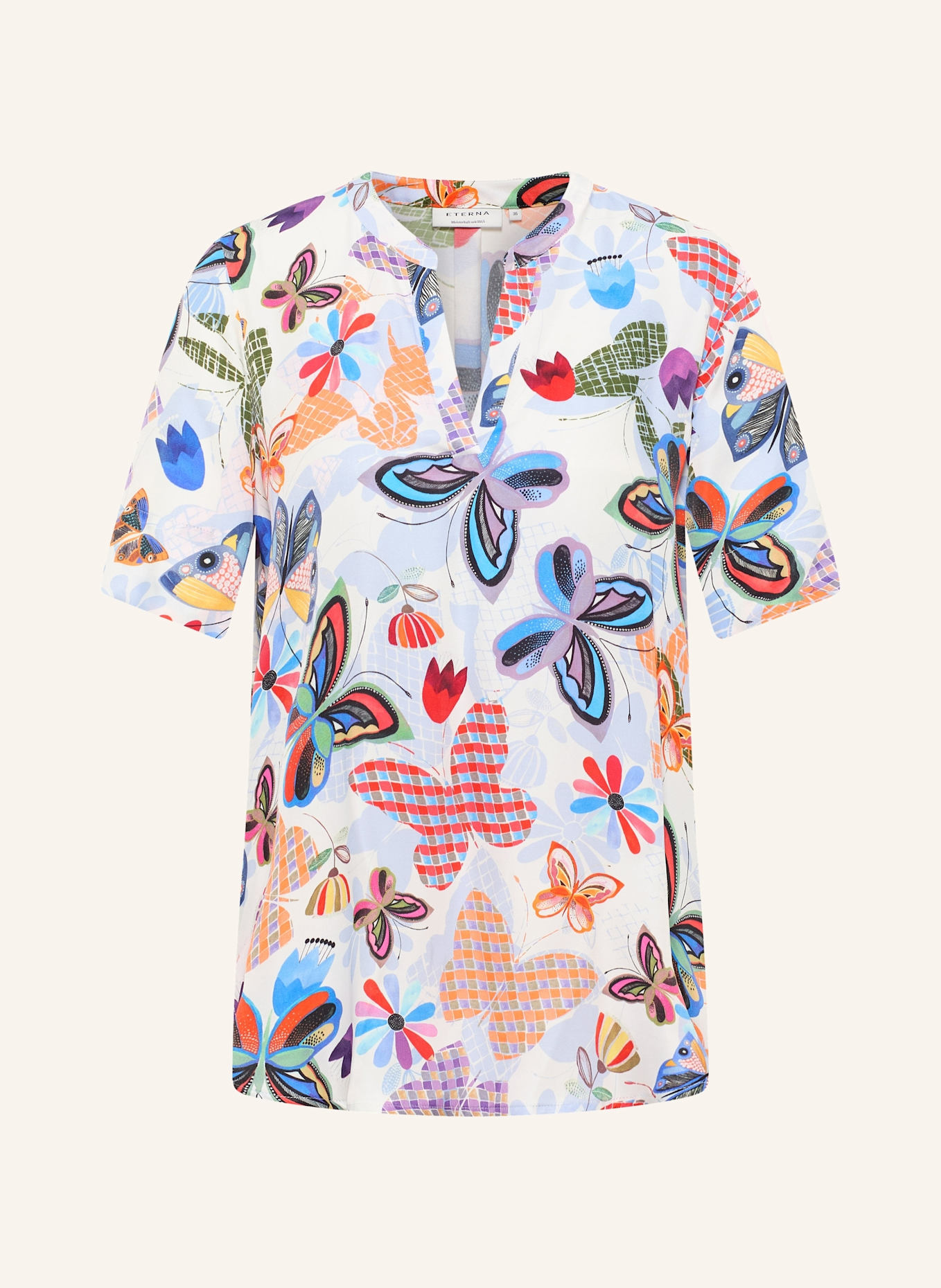 ETERNA Bluse LOOSE FIT: HELLBLAU