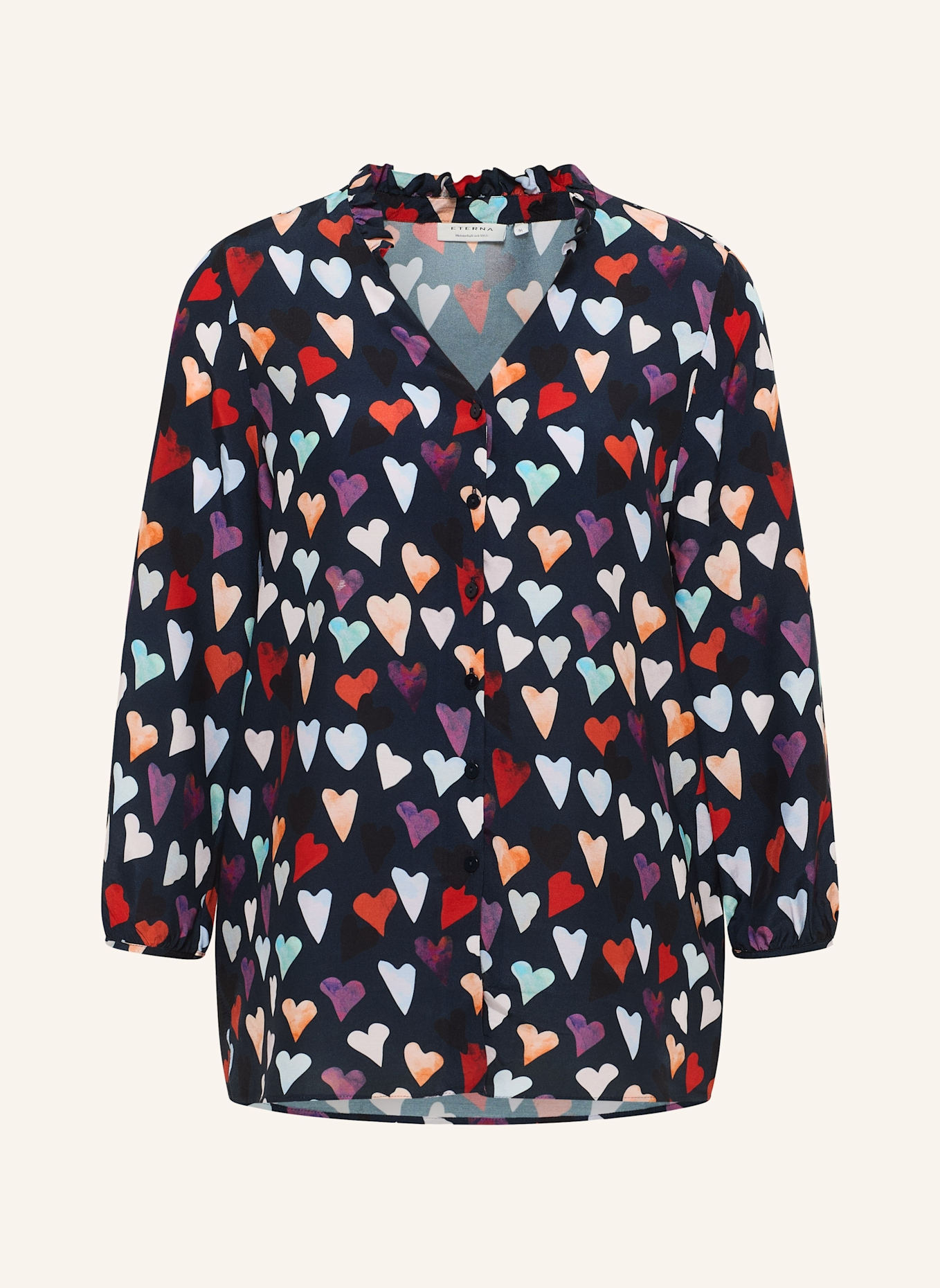 ETERNA Bluse LOOSE FIT: DUNKELBLAU