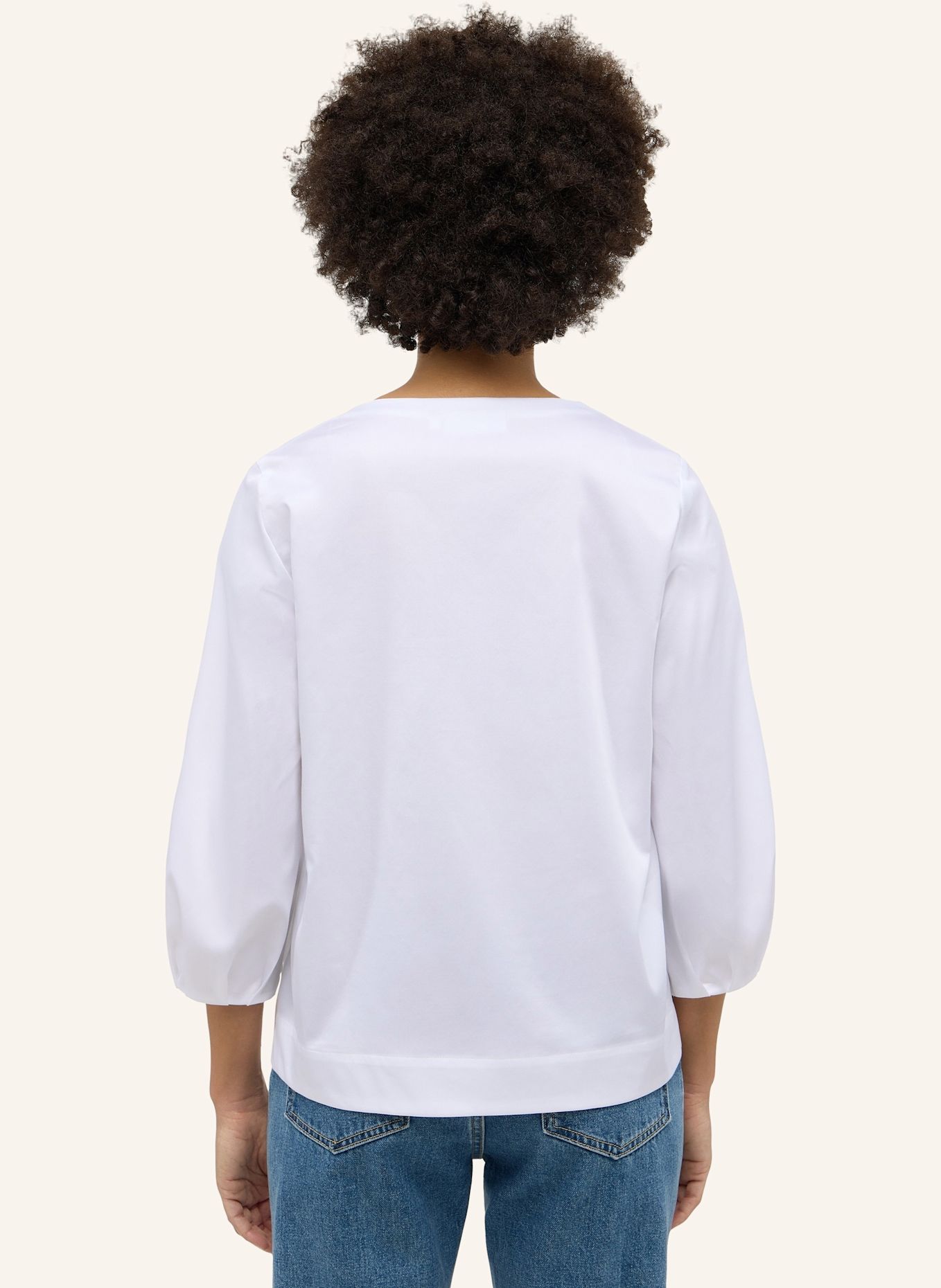 ETERNA Bluse LOOSE FIT: WEISS