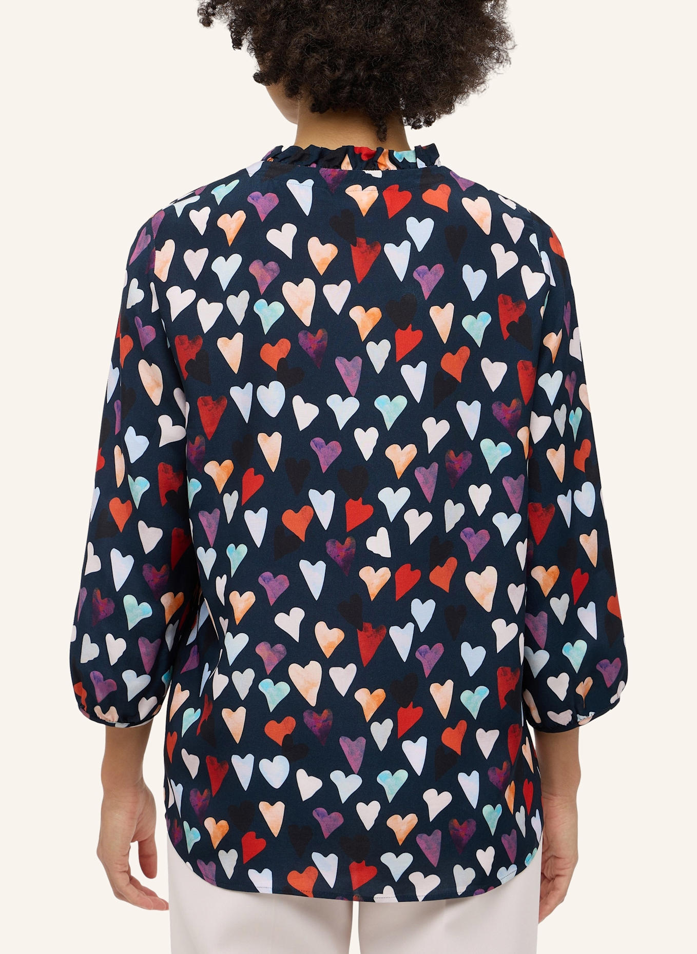 ETERNA Bluse LOOSE FIT: DUNKELBLAU