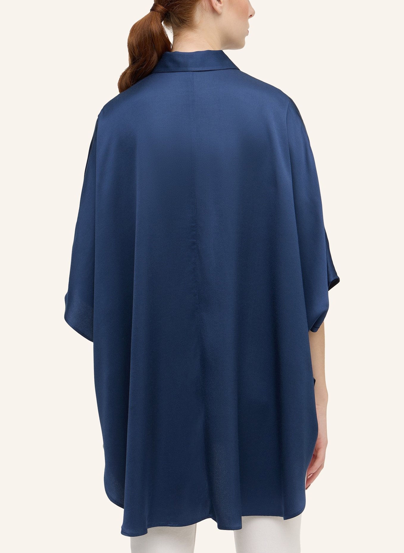 1863 by ETERNA Bluse OVERSIZE FIT: DUNKELBLAU