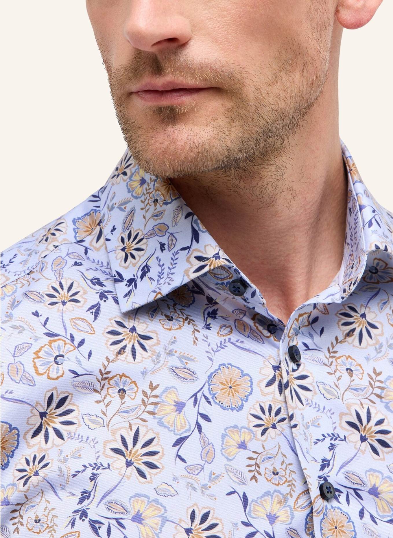 1863 by ETERNA Hemd MODERN FIT: HELLBLAU