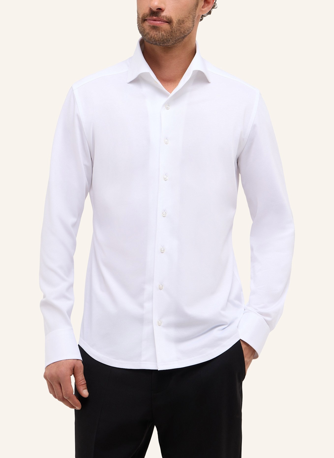 1863 by ETERNA Hemd Slim Fit: WEISS
