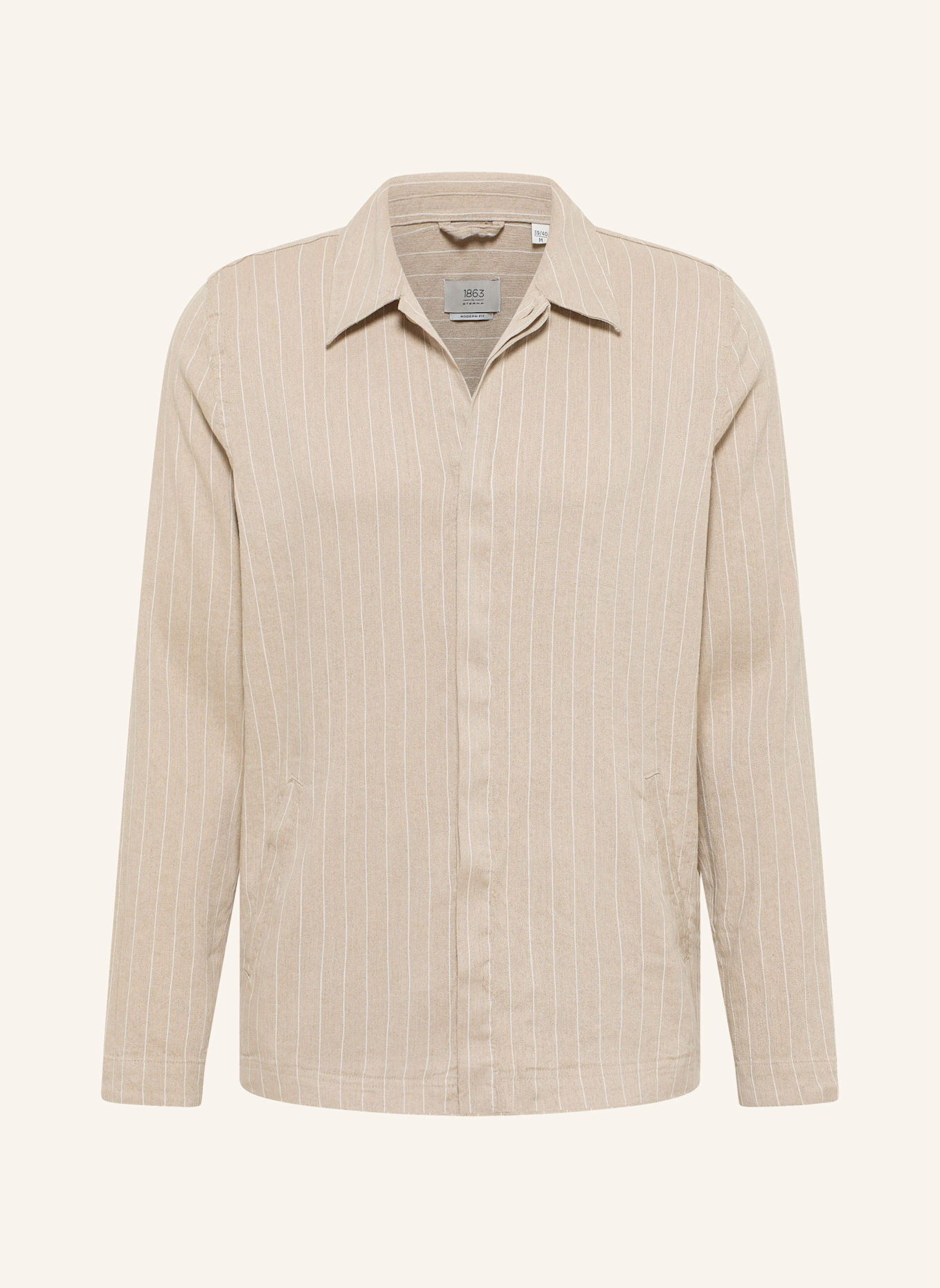 1863 by ETERNA Hemd MODERN FIT: BEIGE