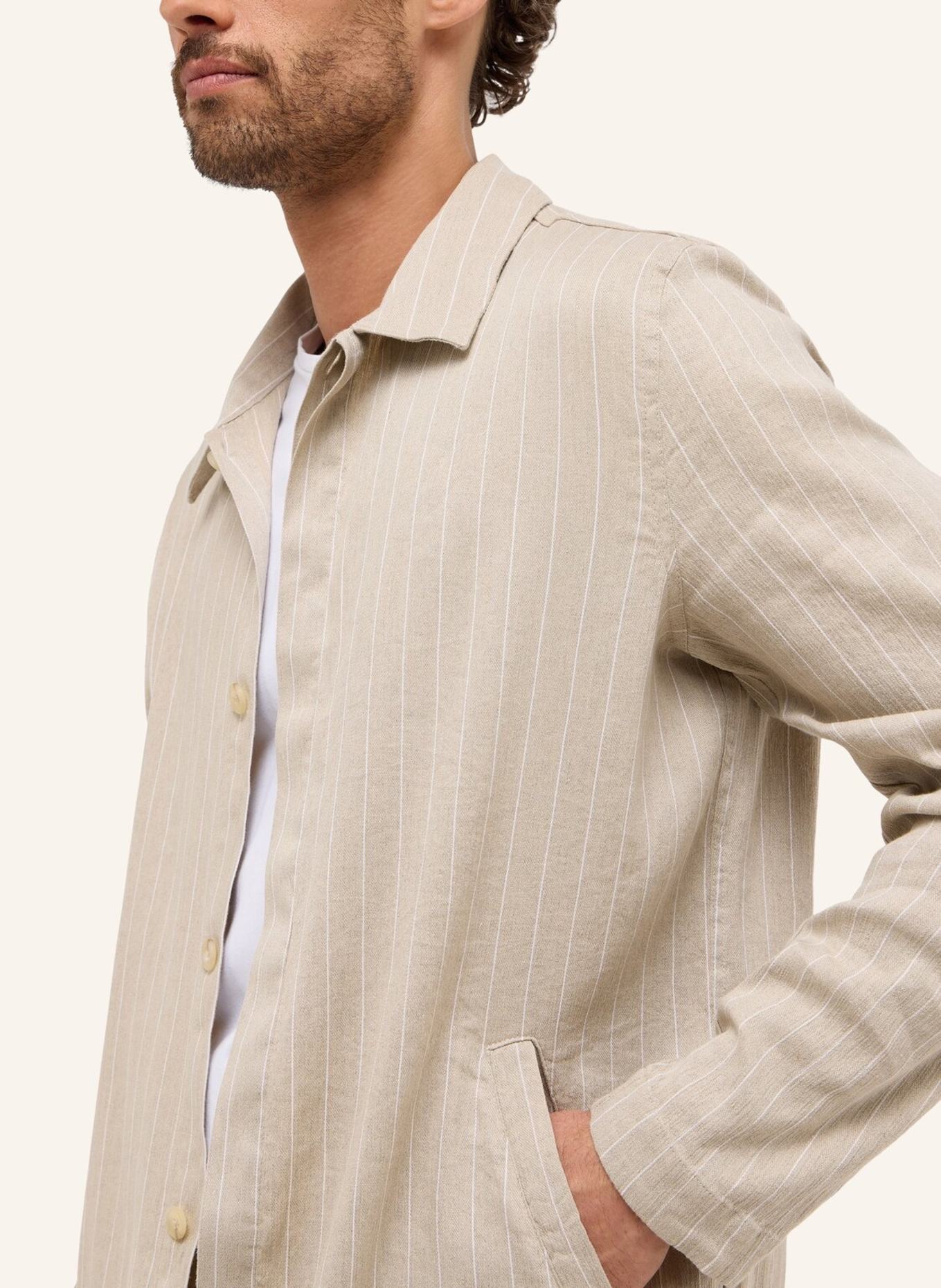 1863 by ETERNA Hemd MODERN FIT: BEIGE