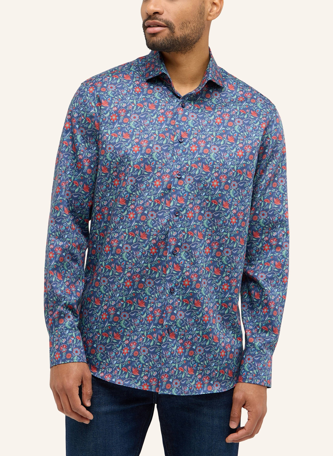 ETERNA Hemd MODERN FIT: BLAU