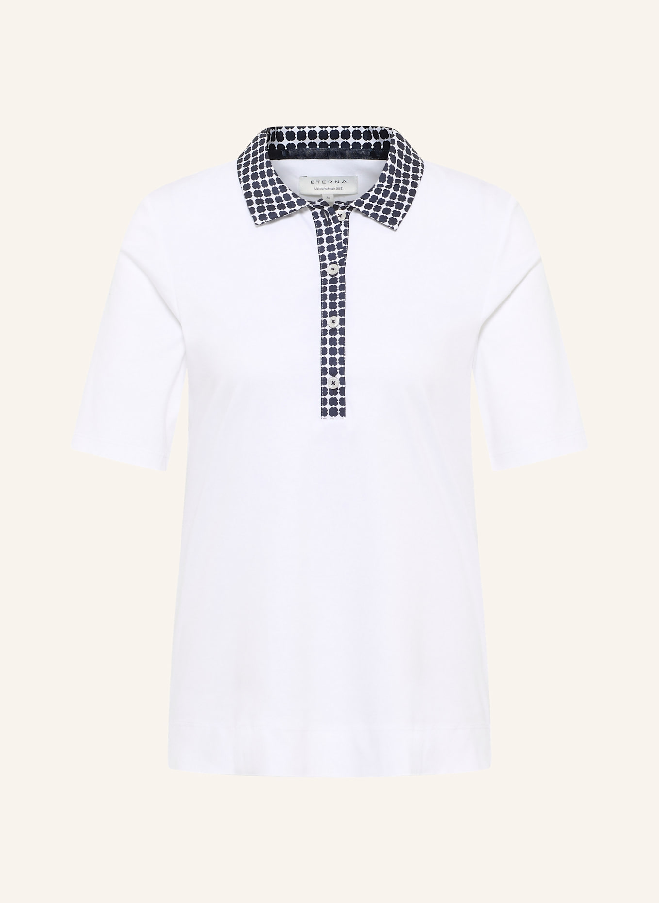 ETERNA Poloshirt REGULAR FIT: WEISS