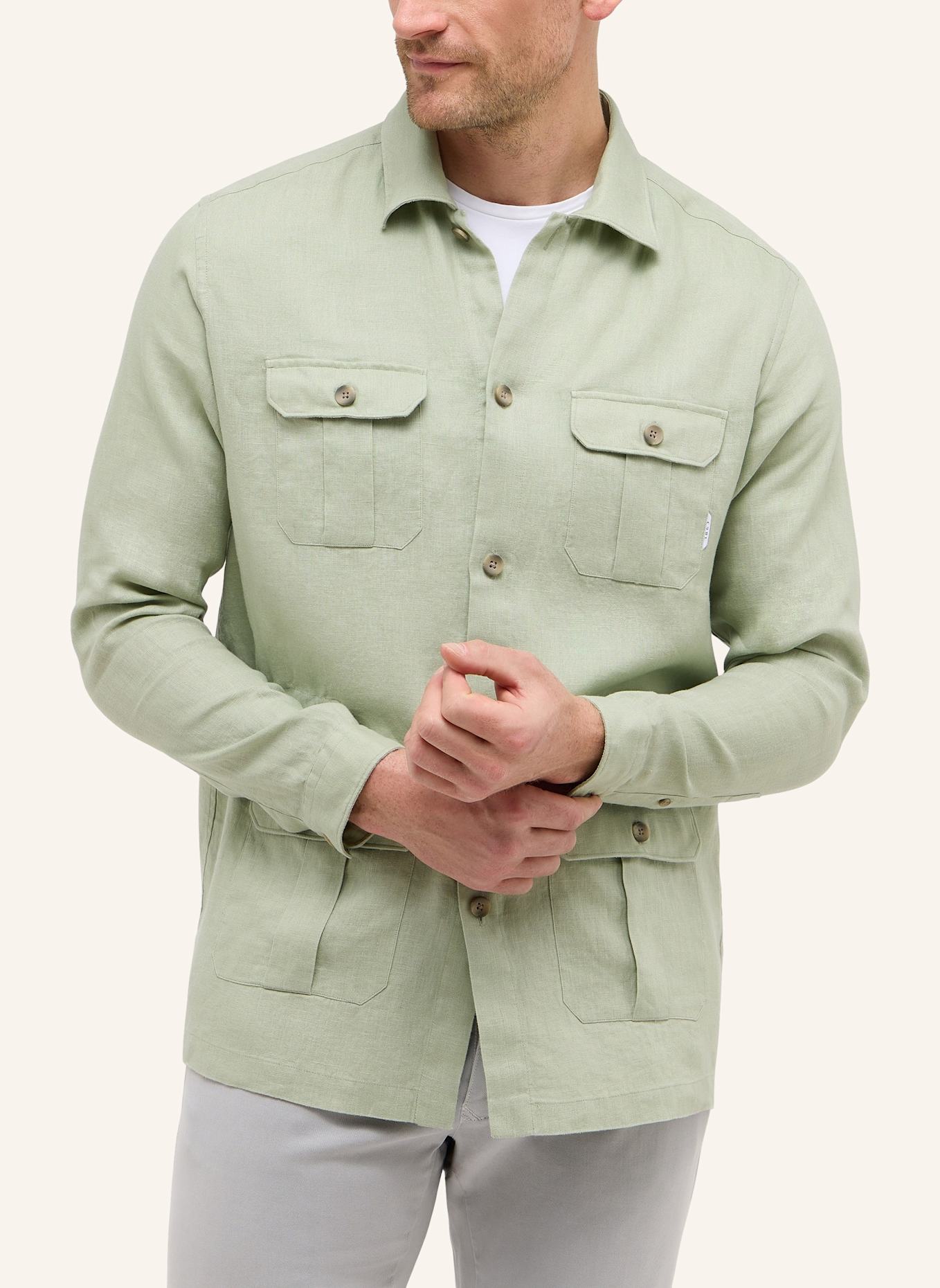1863 by ETERNA Hemd MODERN FIT: GRÜN