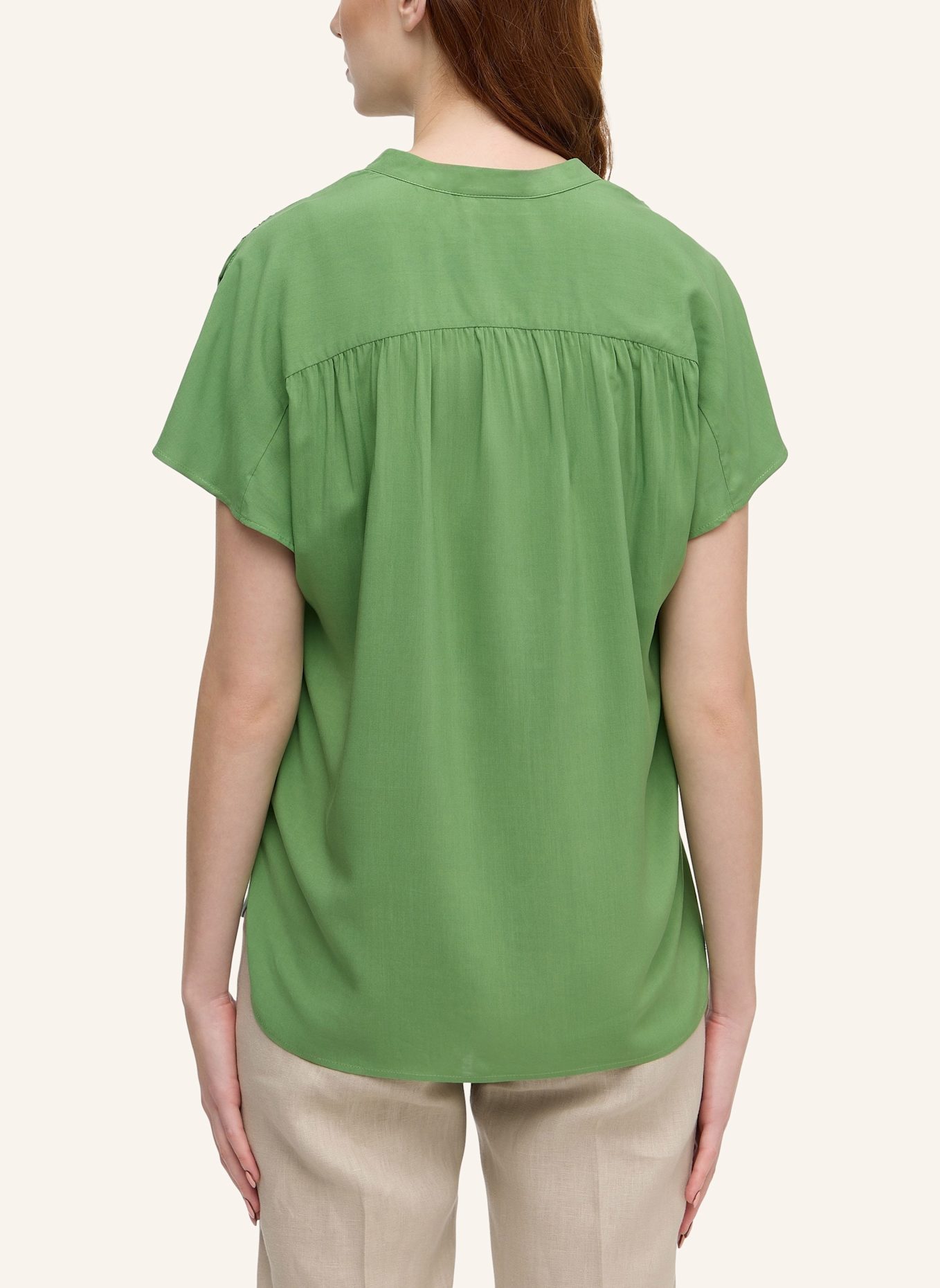 ETERNA Bluse LOOSE FIT: GRÜN