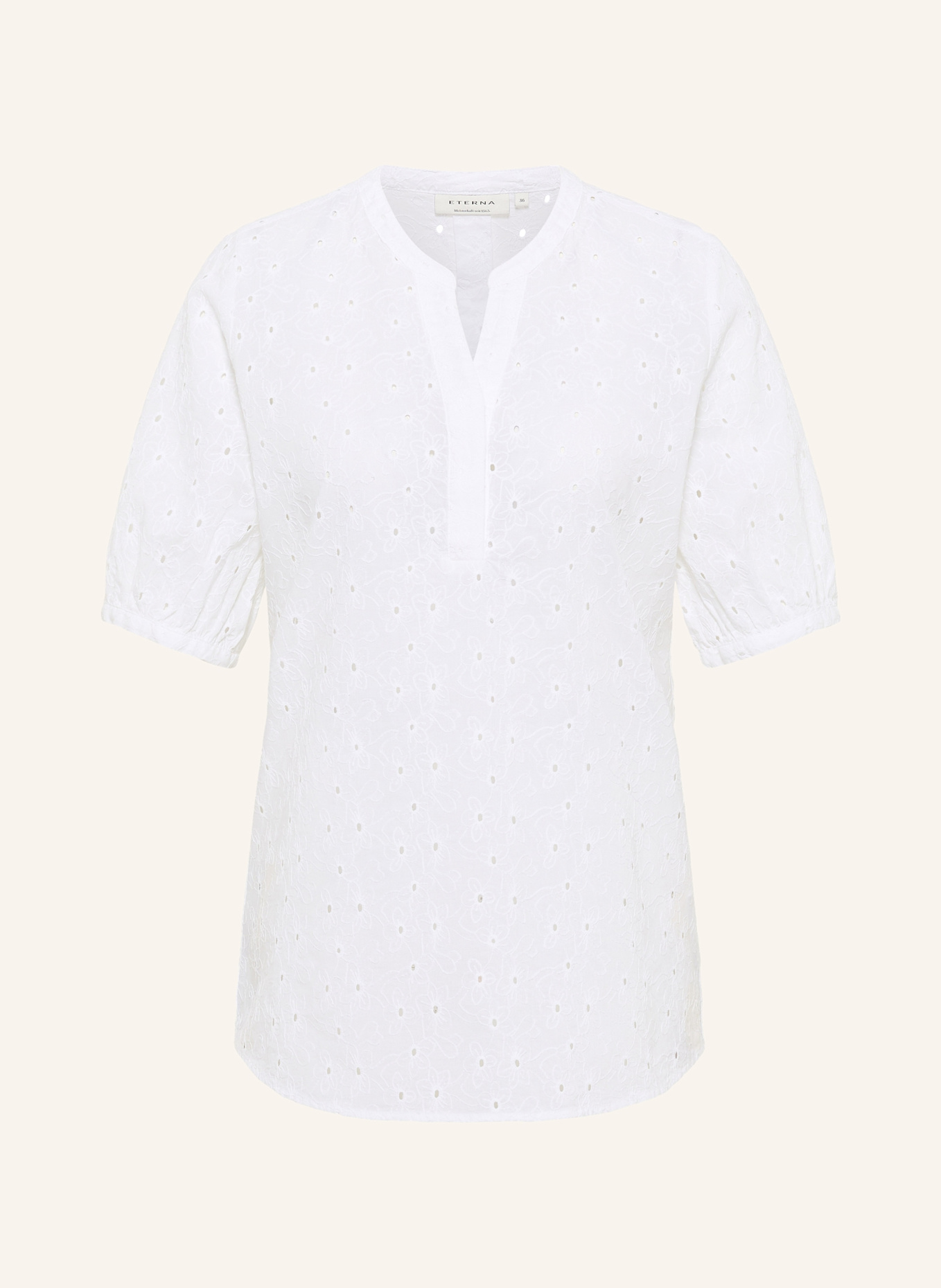 ETERNA Bluse REGULAR FIT: WEISS