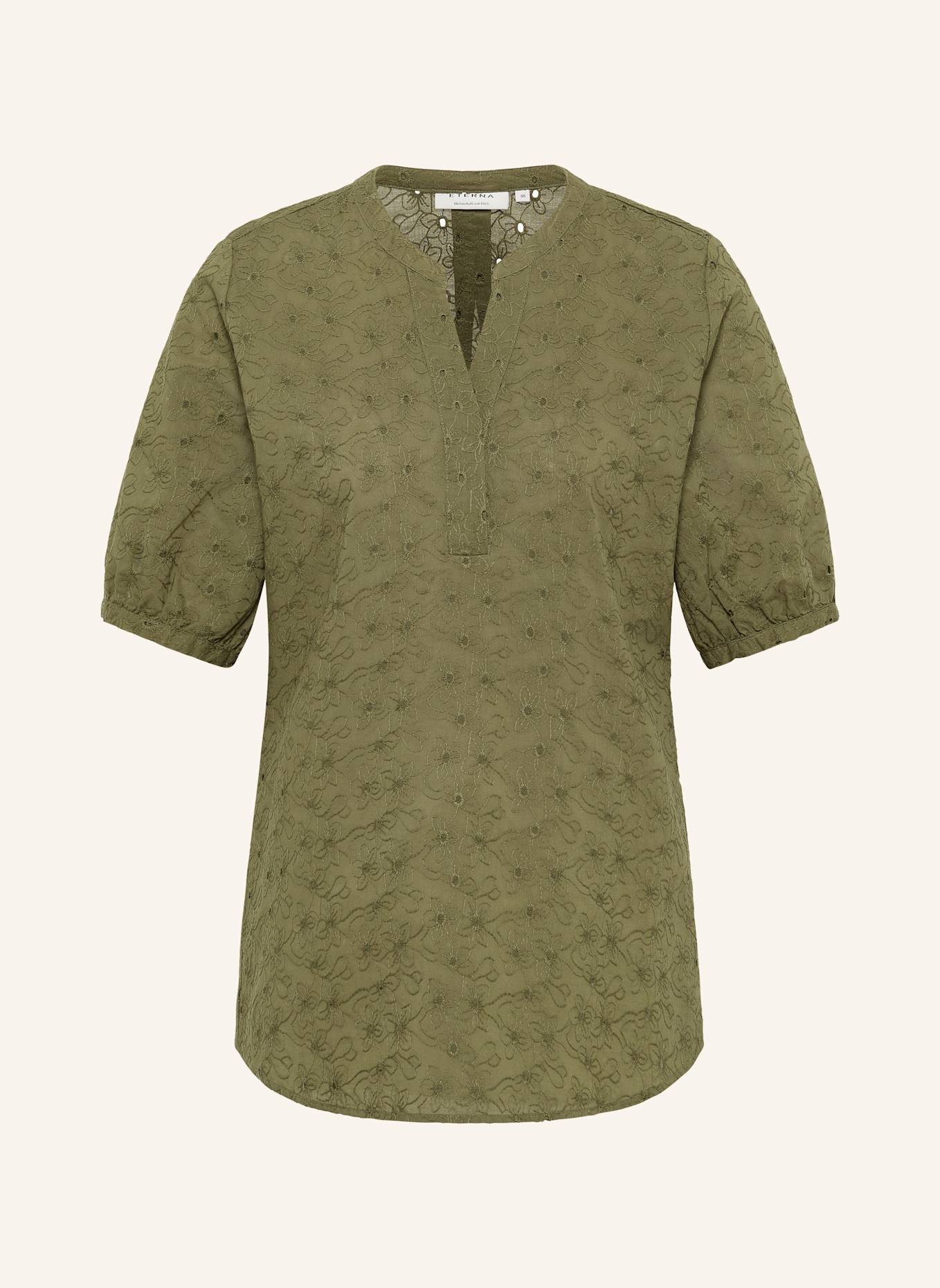 ETERNA Bluse REGULAR FIT: OLIV