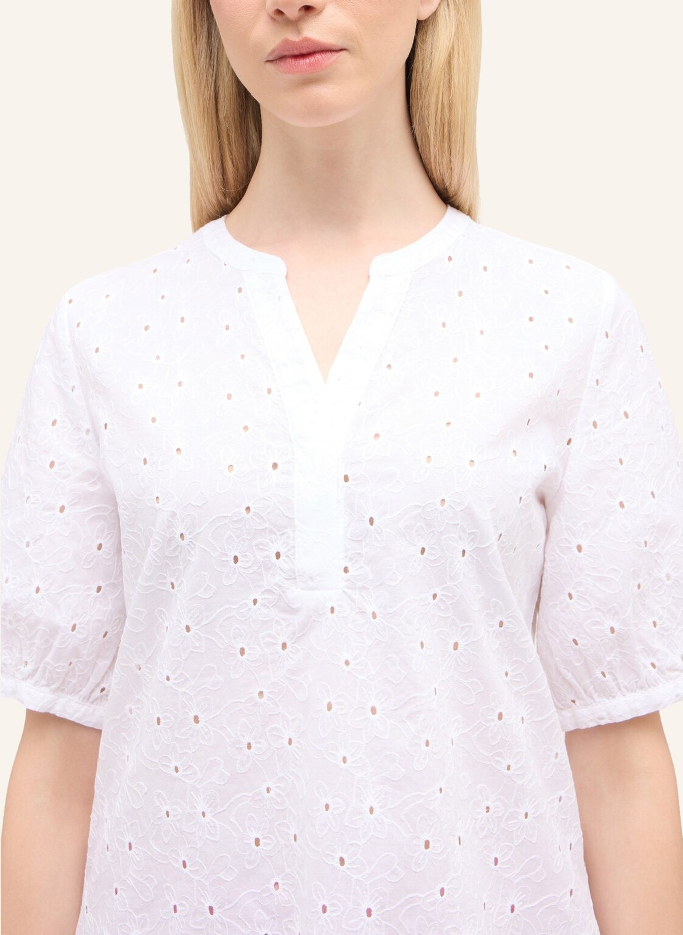 ETERNA Bluse REGULAR FIT: WEISS