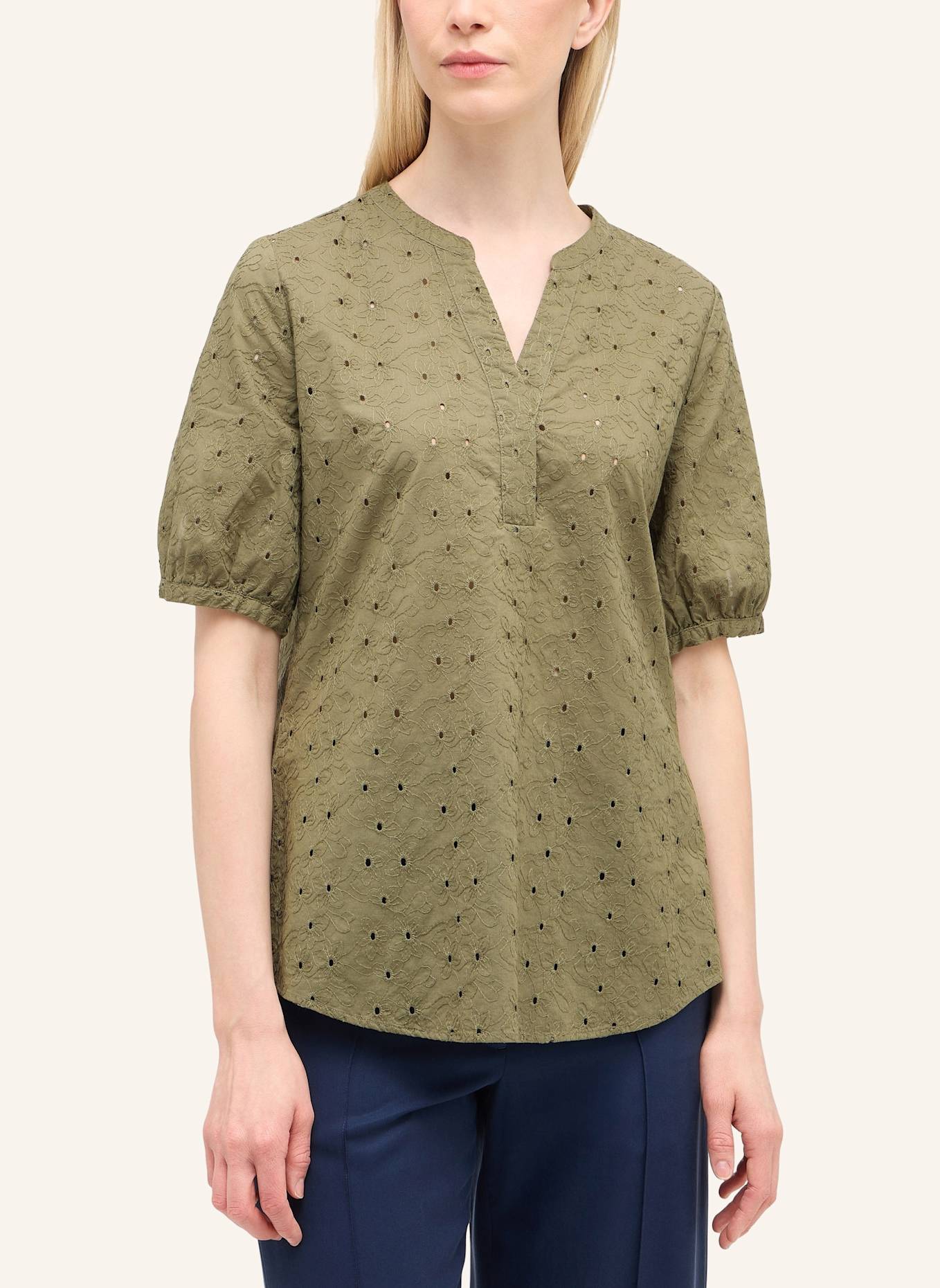 ETERNA Bluse REGULAR FIT: OLIV