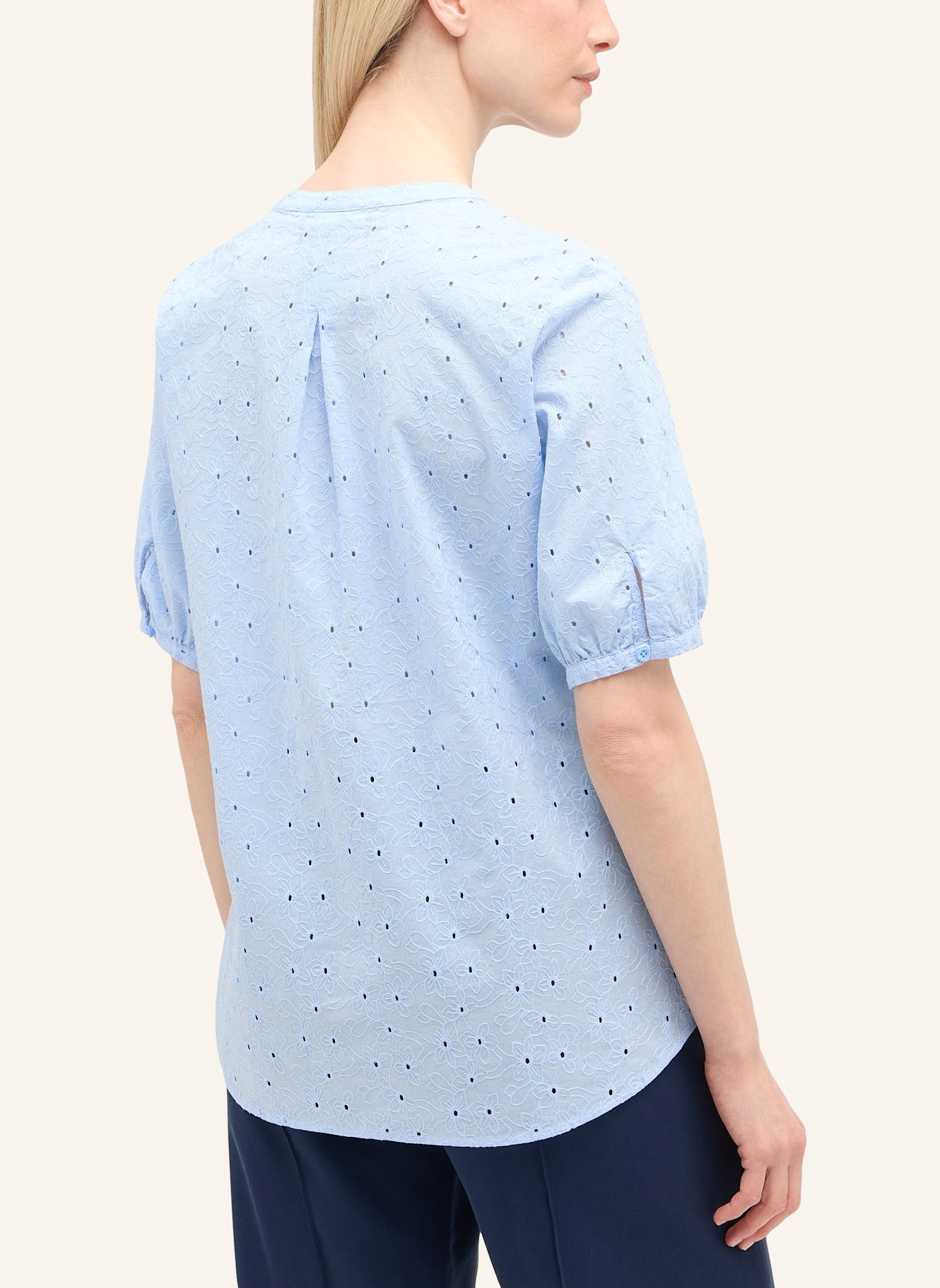 ETERNA Bluse REGULAR FIT: HELLBLAU