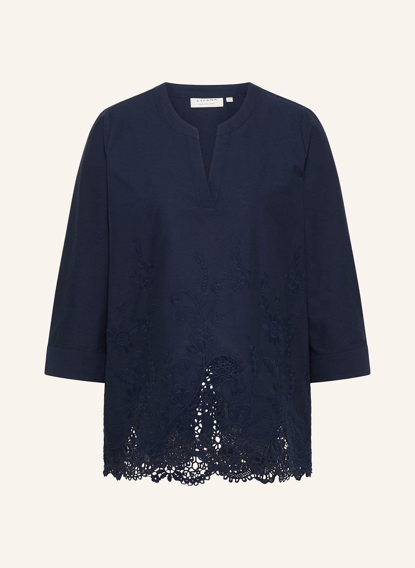 ETERNA Bluse LOOSE FIT: DUNKELBLAU