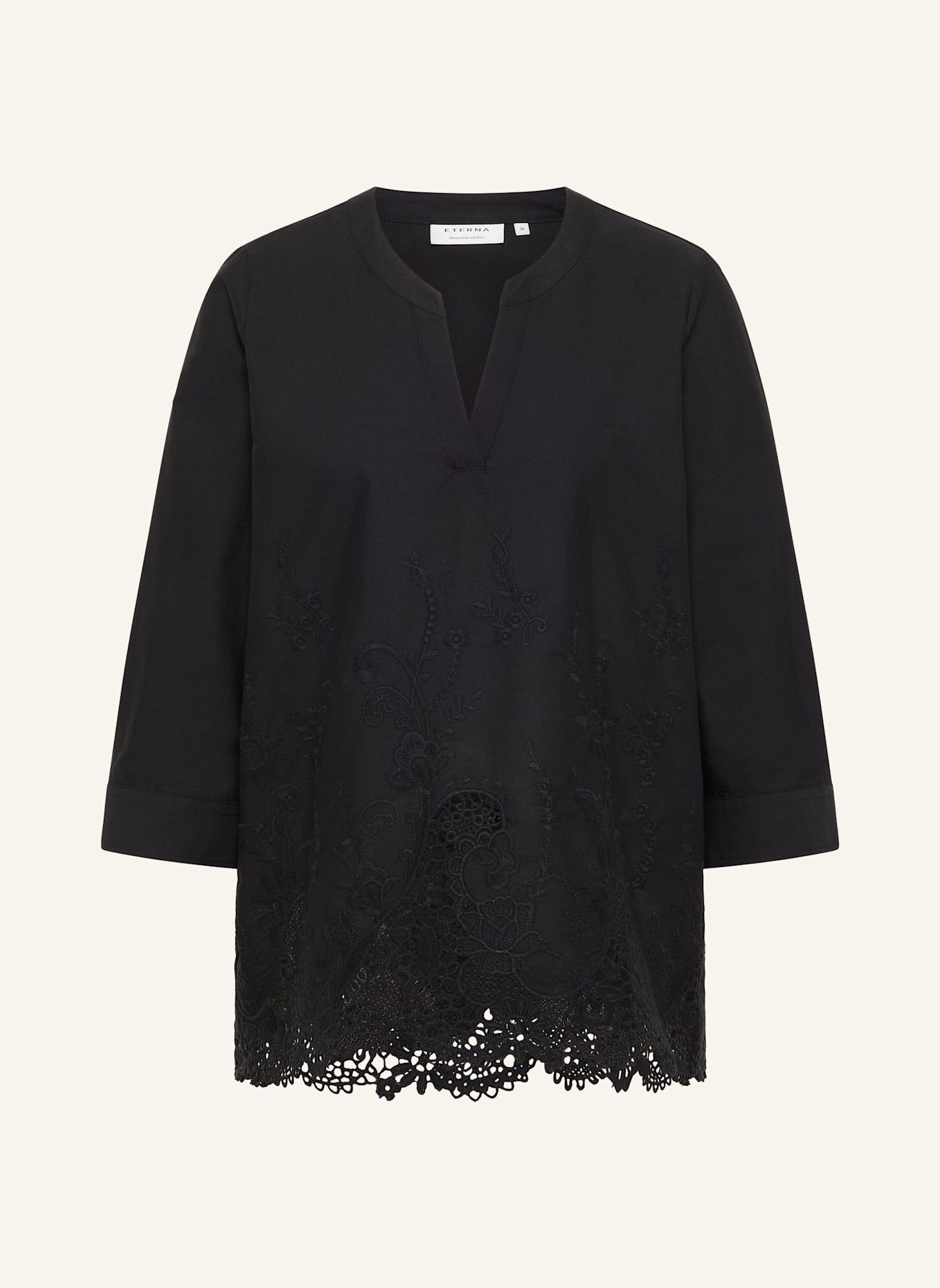 ETERNA Bluse LOOSE FIT: SCHWARZ