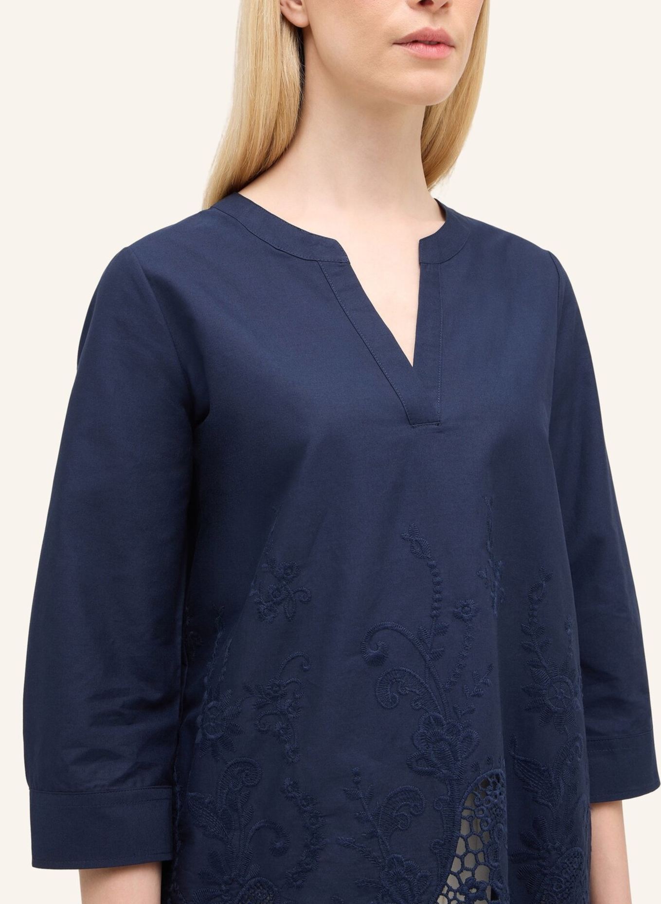 ETERNA Bluse LOOSE FIT: DUNKELBLAU